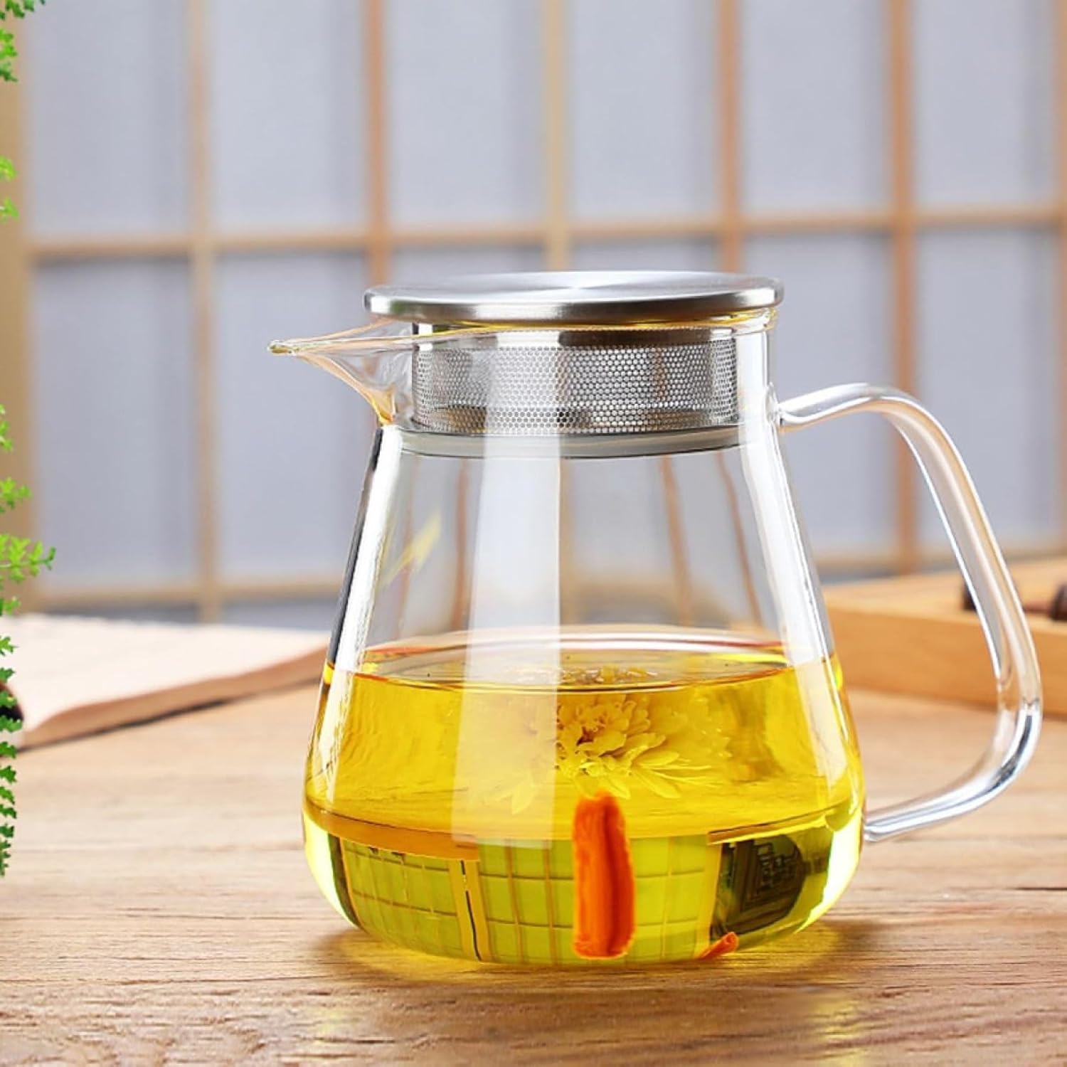 ティーポット電子レンジ 食洗機対応 耐熱 耐冷 フィルター付き 紅茶 耐熱ガラス ハーブティー 01 ポット ティーポット ガラスポット 急須 ステンレス 透明 耐熱ガラス製 電子レンジ 450ml