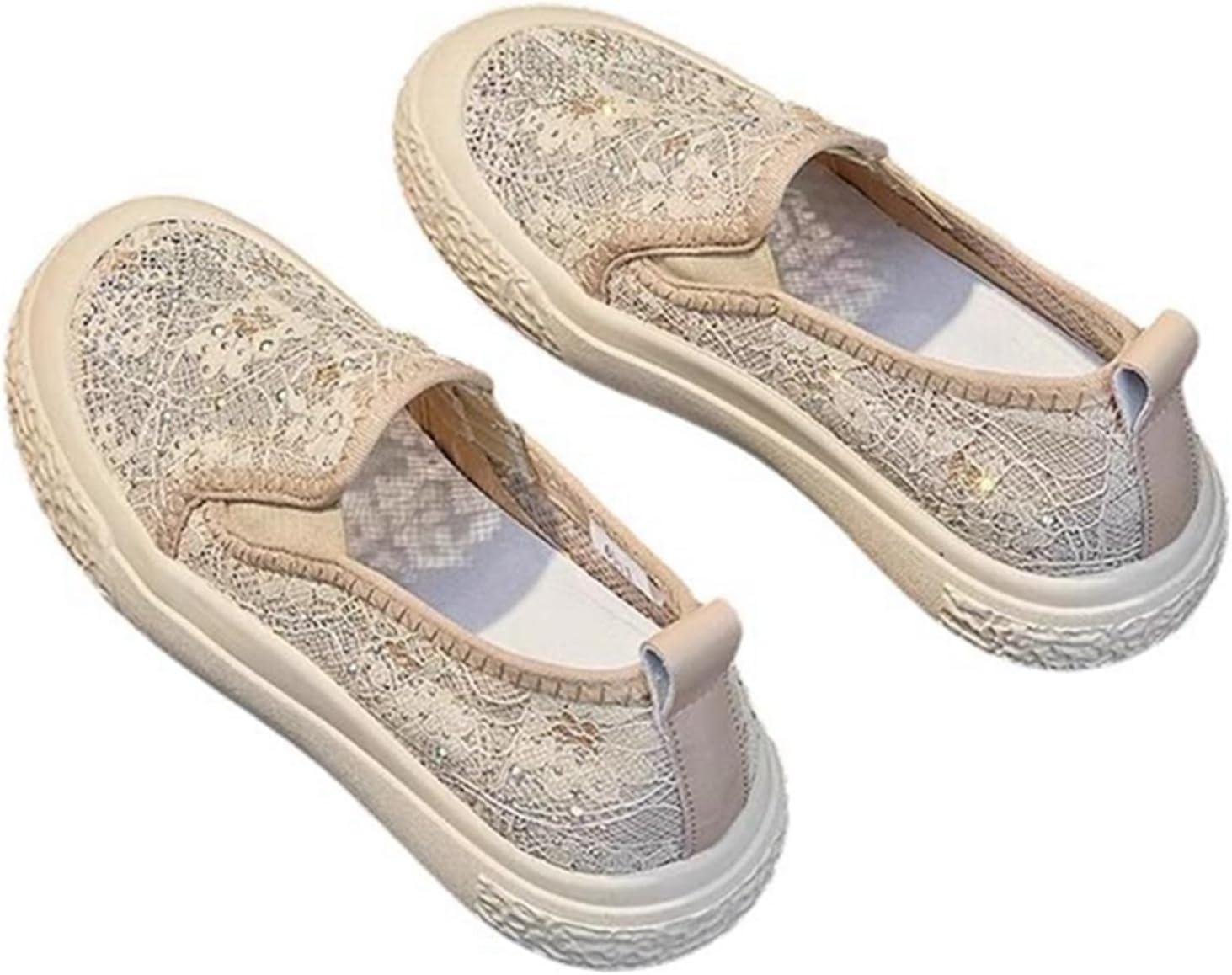 レディース モカシン 春夏 レース カジュアルシューズ ペタンコ キャンバス サボパンプス メッシュ 透かし彫り スニーカー女性 サボミュール かわいい カジュアル 簡約 防滑 通気 フラット