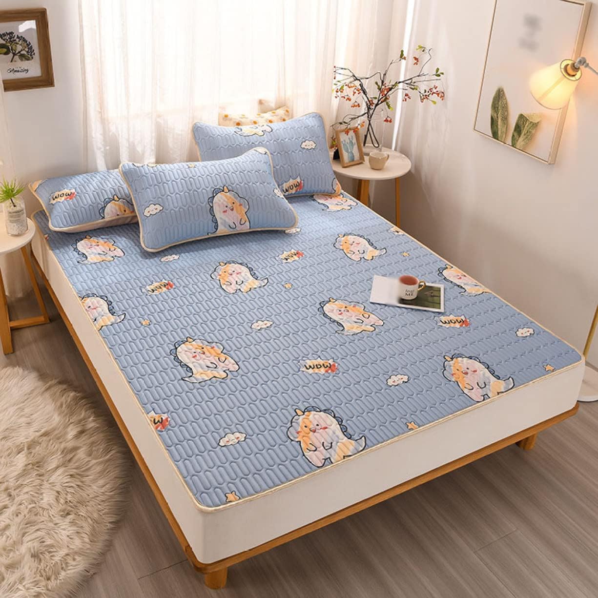 敷きパッド シングル ベッドパッド 肌に優しい 夏用敷きパッド 180*200cm 優しい肌触り ひんやり カラー 可愛い 肌触りよい オールシーズンで使える 抗菌防臭 ソフトクール 敷パッド 吸湿速