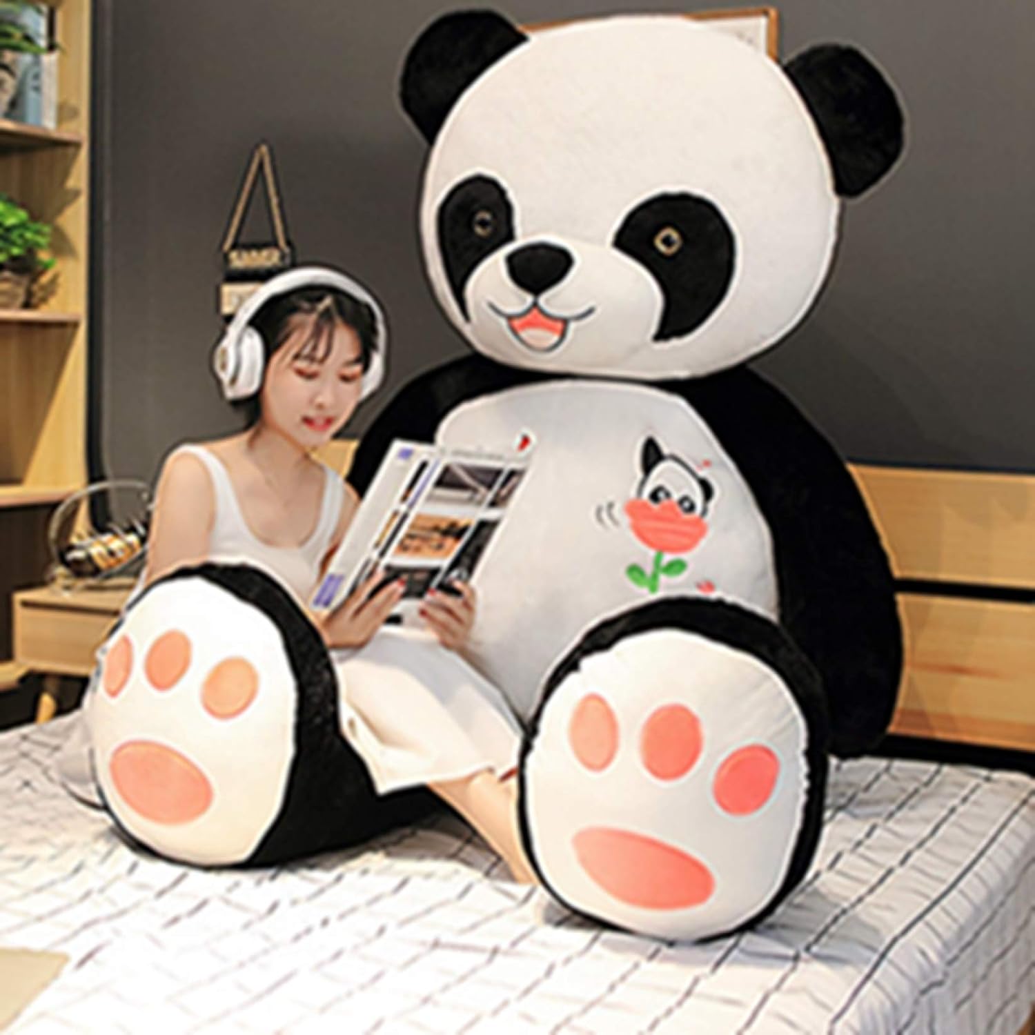 抱き枕 愛くるしげ 気が大きい ジャイアントパンダ ぬいぐるみ 特大 座布団 文字記号 添い寝枕 グッズ 160糎 飾りつけ お部屋飾りつけ だきまくら もこもこ 赤ちゃん 色合い 遊び道具 洗える 多役立つこと ロング クッシ