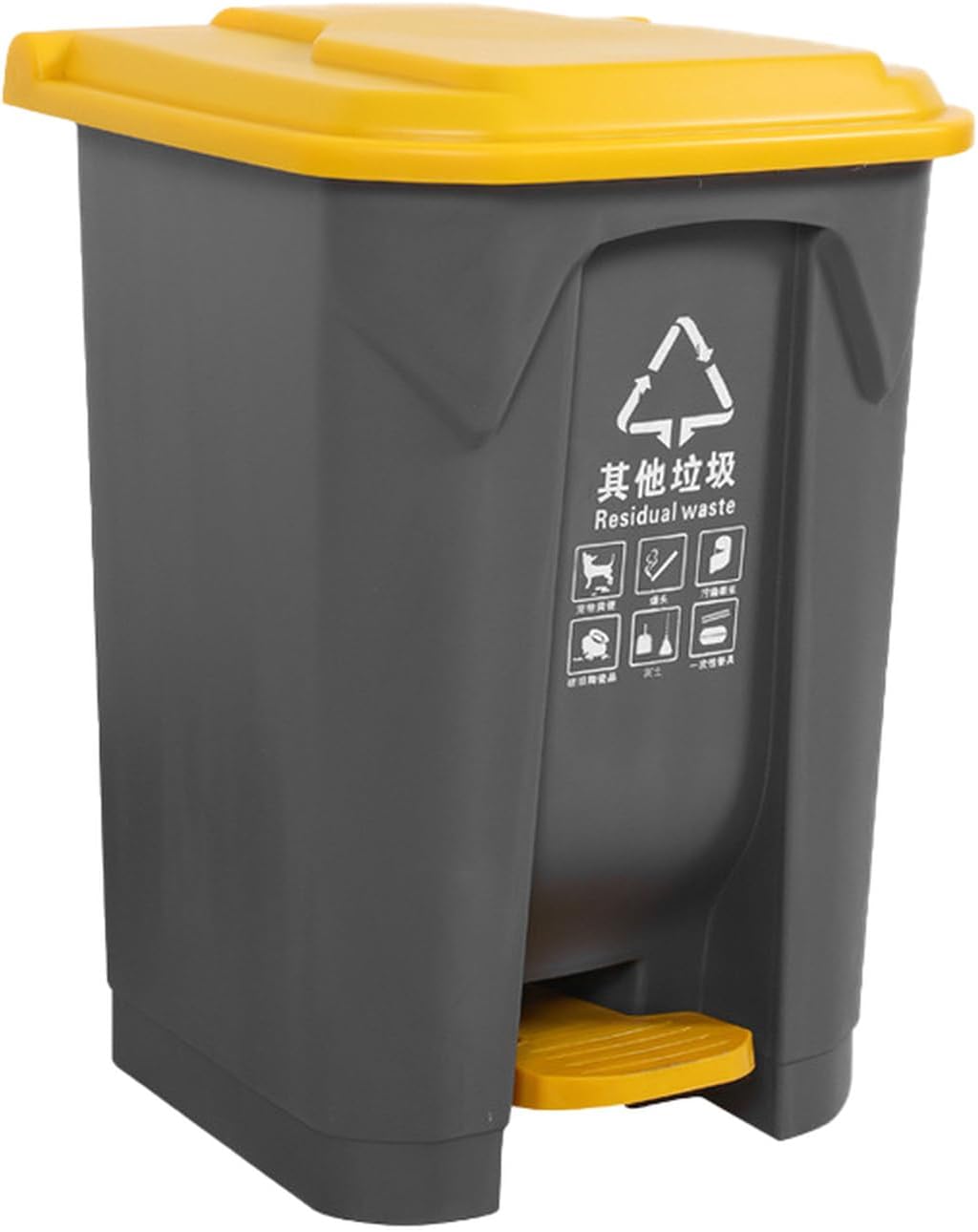 ゴミ箱 台所ゴミ箱 オフィス用 ふた付き ペダル式 50L ダストボックス軽量 リビング 袋が見えない ペダル式 くず箱 ペダル ふた付き ごみ箱 ペダル式 シンプル グレイ1 リビングルーム 洗面所