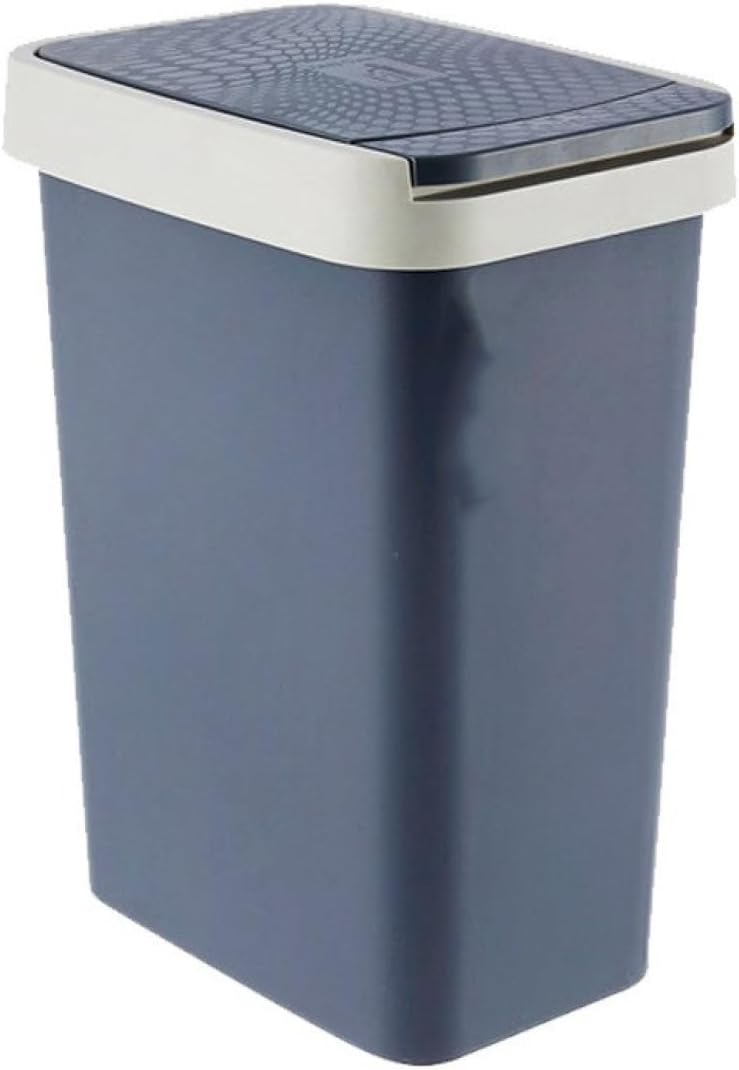 紙くずかご 上部付き添い人 （ 紙くずかご リッター 横すべり 12L*1 蓋つき か細い 砂ぼこりボックス席 御厨子所 可塑性物質 8l ペール 角型 縦型 篩いにかける紙くずかご 横すべり式 フタ付き添い人 格好のいい 自然的
