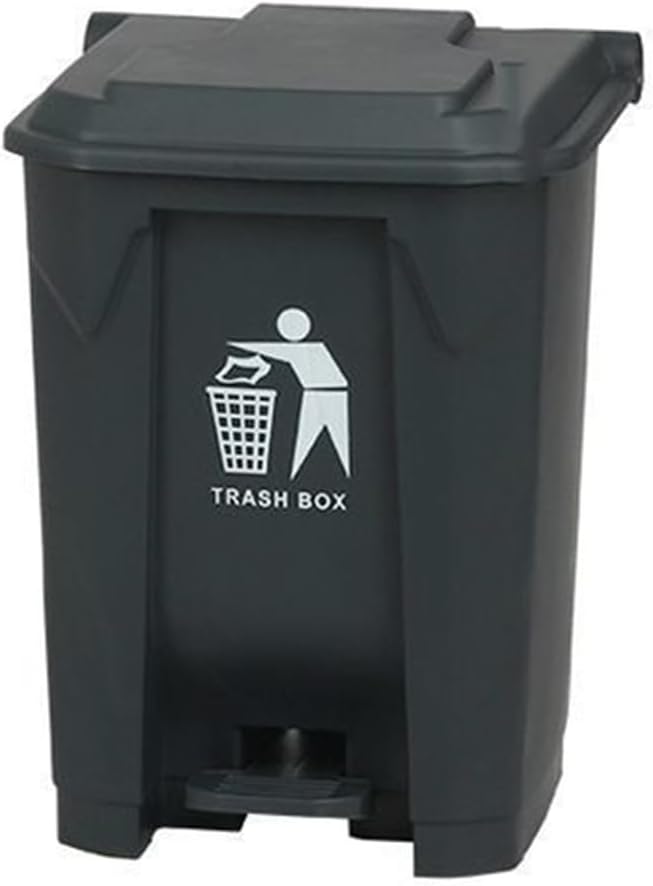 ゴミ箱 ペダル 80L ペダル式ゴミ箱 ダストボックス スリム 分別ゴミ箱 グレイ1 ペダル ダストボックス ペダル おしゃれ ごみばこ カウンター下 角型 ふた付き 分別 キッチン ペダルペール 蓋