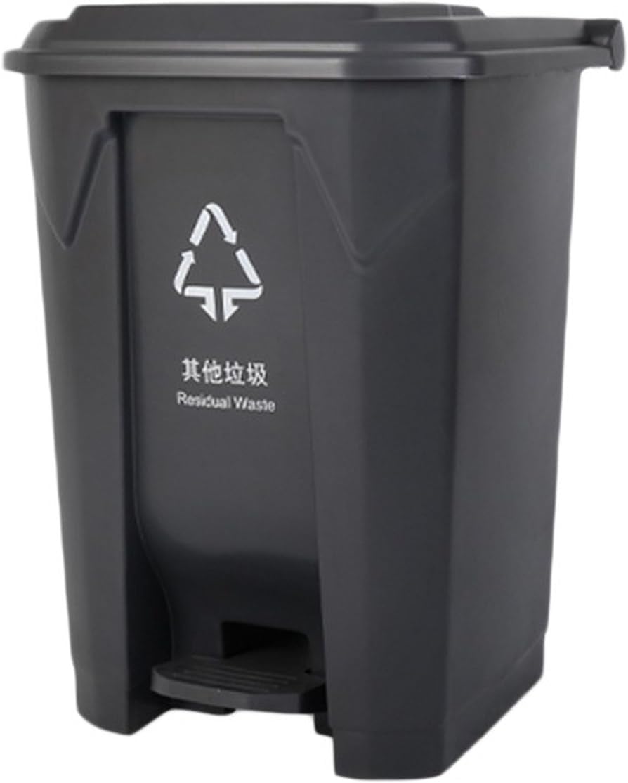 ゴミ箱 ペダル 縦型 ダストボックス リビング ごみ箱 足踏み 新生活 ダストボックス シンプル 大容量 場所とらない スリム おしゃれ 80L 分別 臭い漏れ防止 グレイ 洗面所用 プラスチックごみ