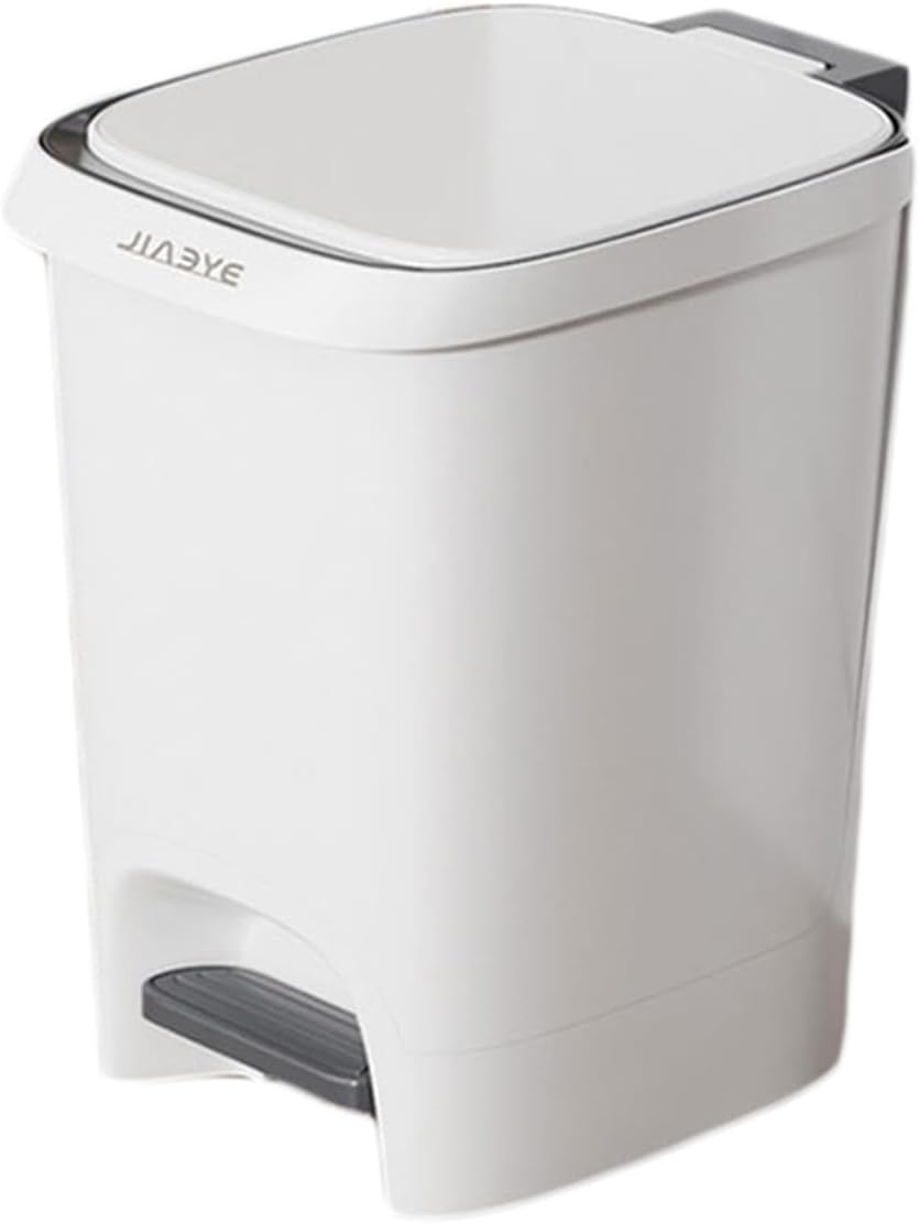 ゴミ箱 ダストボックス 洗面所用 プラスチックダストボックス リビング おしゃれ 分別 ペダル 縦型 16L 大容量 場所とらない ワゴン リビング スリム ホワイト ふた付き ごみ箱 足踏み かわい