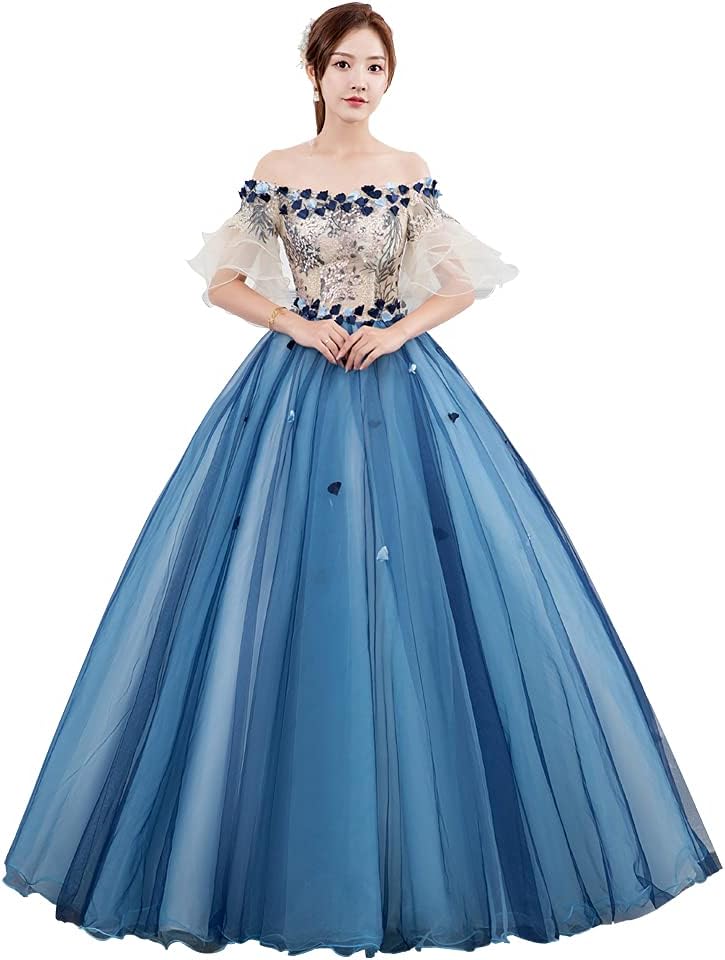 舞台ウェディングドレス 、Long dress 結婚パーティー ドレス ball dress女性が綺麗に着こワンピース、一字襟のデザイン イブニングドレス 大きいサイズ