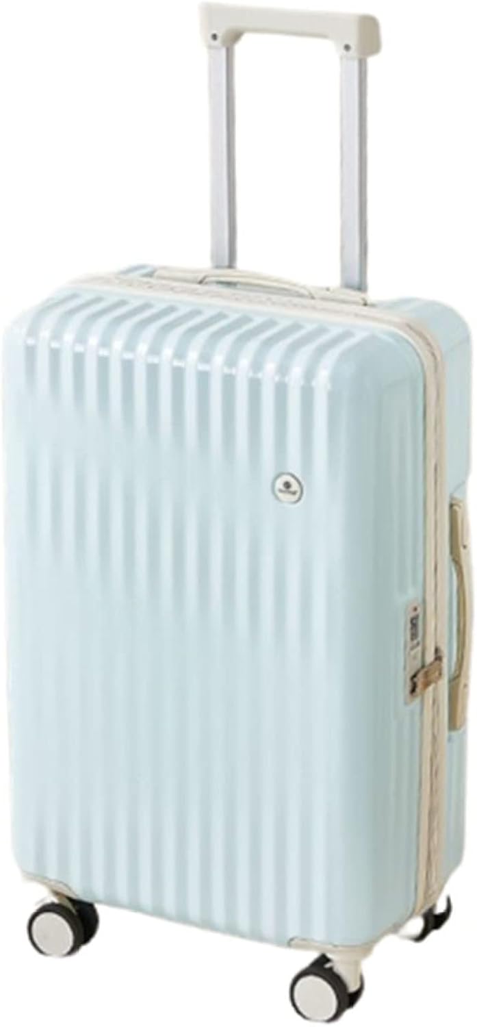 スーツケース キャリーケース 45L キャリーバッグ USB充電口 TSAロック搭載 ファスナー式 超軽量 大型 耐衝撃 静音 ダブルキャスター 360度回転 旅行 ビジネス 出張 ブルー Mサイズ（
