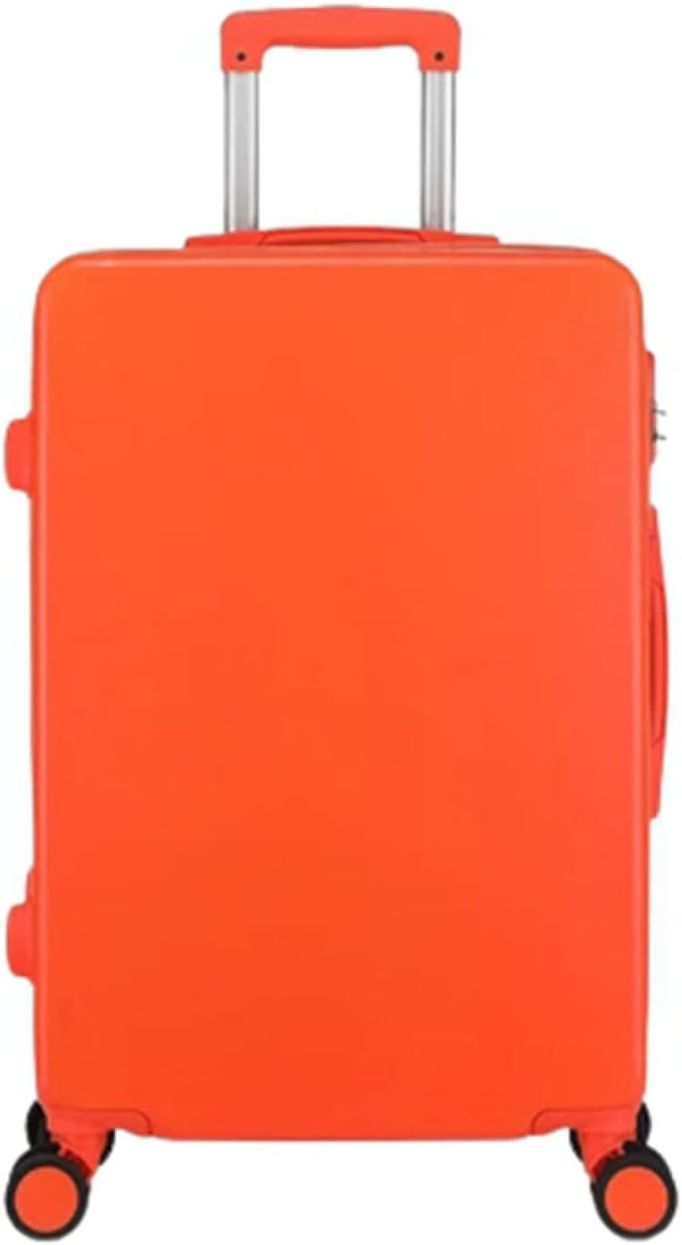 スーツケース キャリーケース 60L キャリーバッグ ファスナー式 超軽量 大型 耐衝撃 静音 ダブルキャスター 360度回転 旅行 ビジネス 出張 オレンジ Lサイズ（6-8泊） 7,329円