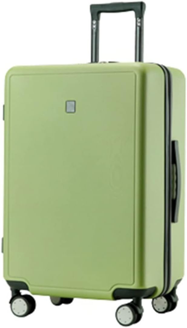 スーツケース キャリーケース 機内持ち込み 35L キャリーバッグ ファスナー式 超軽量 小型 耐衝撃 静音 ダブルキャスター 360度回転 旅行 ビジネス 出張 グリーン Sサイズ（1-3泊）