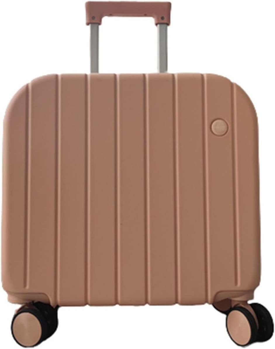 スーツケース キャリーケース 機内持ち込み 25L キャリーバッグ ファスナー式 超軽量 小型 耐衝撃 静音 ダブルキャスター 360度回転 旅行 ビジネス 出張 ピンク SSサイズ（1-2泊）