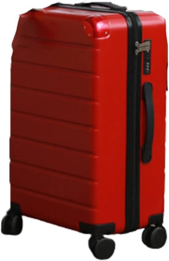 スーツケース キャリーケース 機内持ち込み 35L キャリーバッグ TSAロック搭載 ファスナー式 超軽量 小型 耐衝撃 静音 ダブルキャスター 360度回転 旅行 ビジネス 出張 レッド Sサイズ（