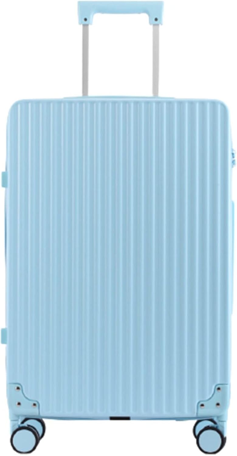 スーツケース キャリーケース 60L キャリーバッグ TSAロック搭載 ファスナー式 超軽量 大型 耐衝撃 静音 ダブルキャスター 360度回転 旅行 ビジネス 出張 ブルー Lサイズ（6-8泊）