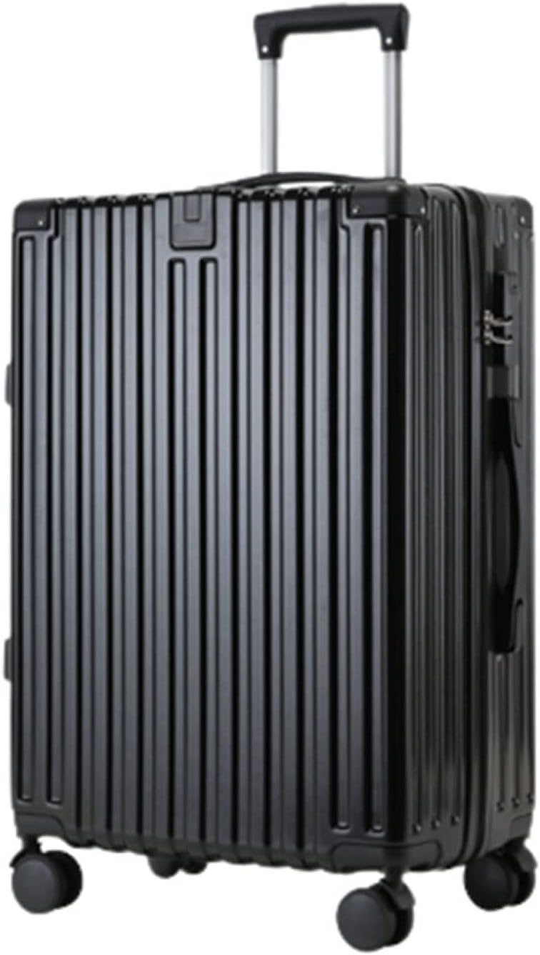 スーツケース キャリーケース 60L キャリーバッグ ファスナー式 超軽量 大型 耐衝撃 静音 ダブルキャスター 360度回転 旅行 ビジネス 出張 ブラック Lサイズ（6-8泊）