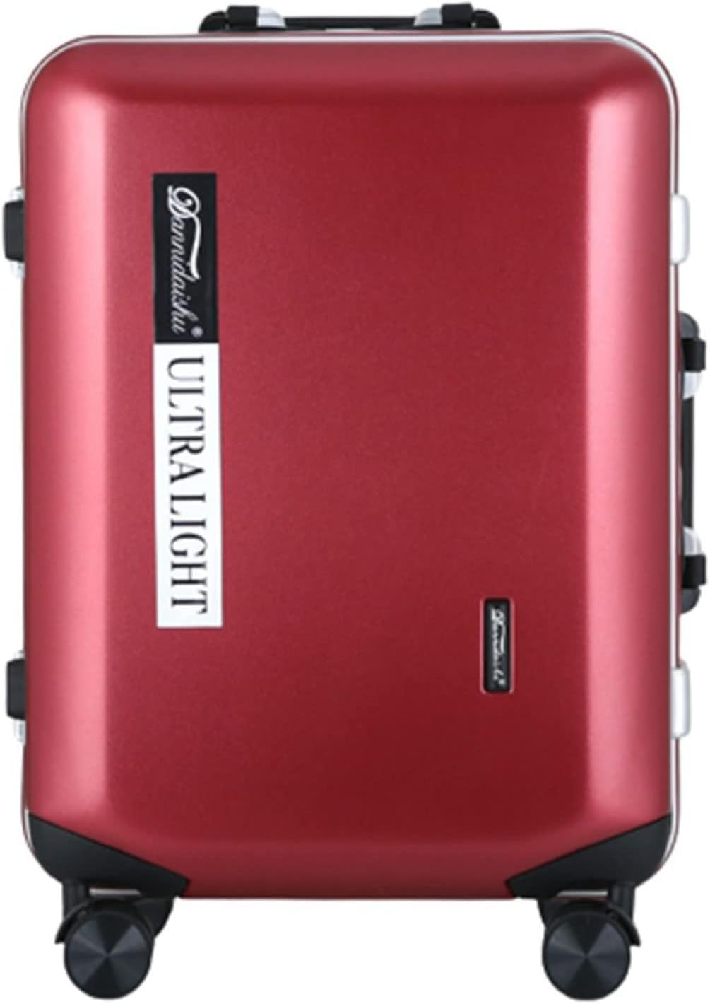 スーツケース キャリーケース 60L キャリーバッグ アルミフレーム 超軽量 大型 耐衝撃 静音 ダブルキャスター 360度回転 旅行 ビジネス 出張 レッド Lサイズ(6-8泊)|サステナライフ