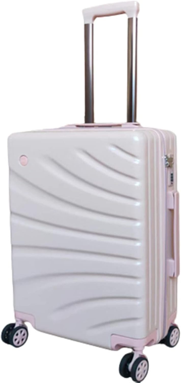 スーツケース キャリーケース 機内持ち込み 35L キャリーバッグ ファスナー式 超軽量 小型 耐衝撃 静音 ダブルキャスター 360度回転 旅行 ビジネス 出張 ピンク Sサイズ（1-3泊）