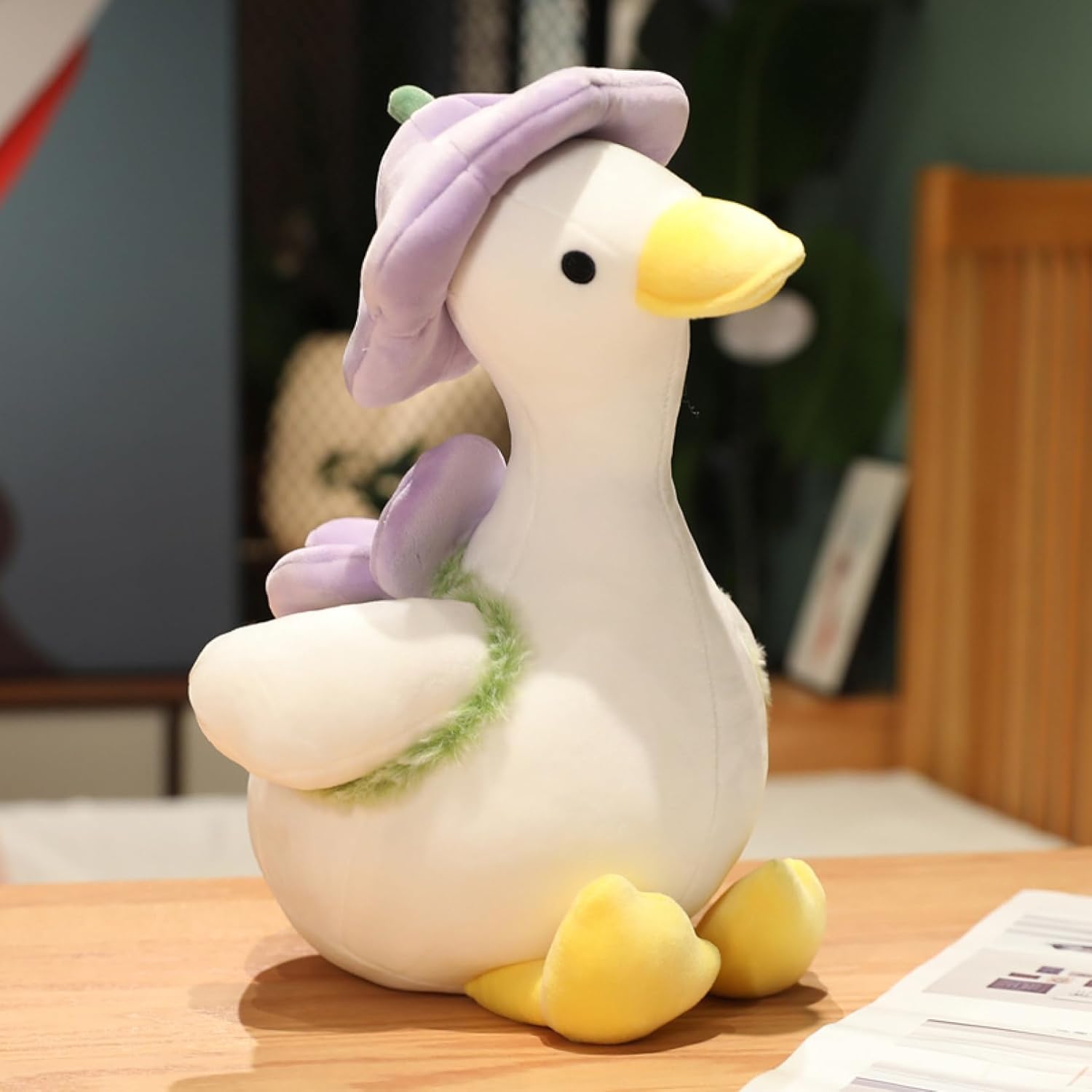 間鴨抱き枕 鵞鳥 ぬいぐるみ 一巻の終わり枕 鵠 抱き枕 可愛らしい 毛の荒物 座布団 毛の荒物手あそび お休み枕 あやつり人形 快眠グッズ ふわふわ 高柔軟性 35糎 うしろ帯 生まれ落ちる日 差し上げ物 誕生日差し上げ物