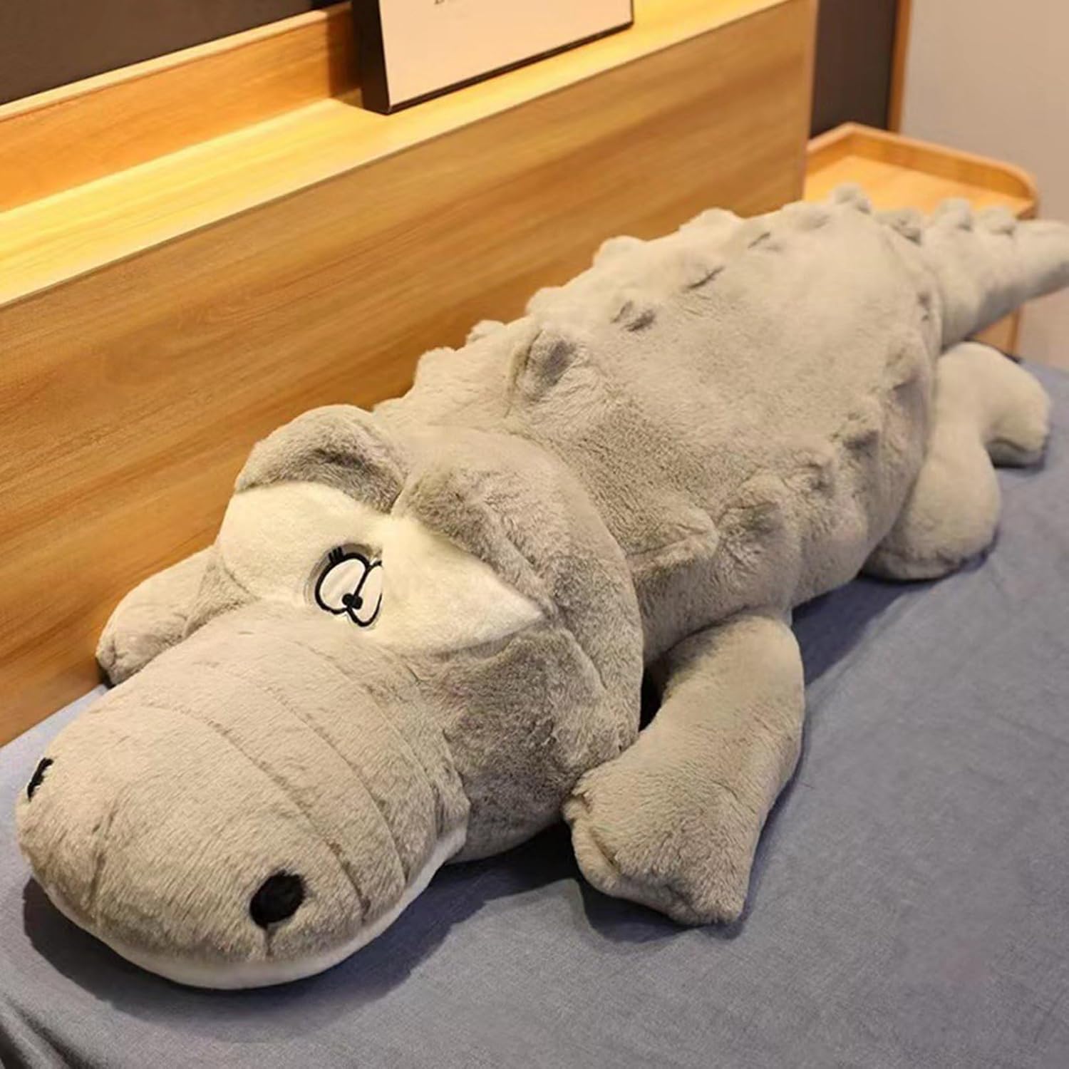 ワニぬいぐるみ 特大 100糎 ぬいぐるみ 鰐 抱き枕 手あそび 長々しい ロング 座蒲団 途轍も無い 睡眠時間座布団 横向き寝 毛の荒物手あそび 仕立てもの風呂敷き包み ピロー 差し上げ物 腰心積もり 多役立つこと 裏 癒し系 かわ