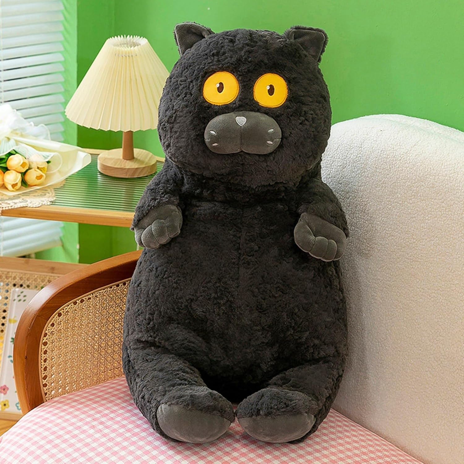 猫ぬいぐるみ ねこ 真っ黒い猫 馬鹿でかい 仕立てもの風呂敷き包み 好いたらしい 抱き枕 長々しい ロング 手あそび 座布団 抱きまくら 45コマーシャル 腰心積もり 肘置き ふわふわ 萌え萌え 伸び伸びする 好いたらしい もの言う花 赤ちゃん用 成年者 子