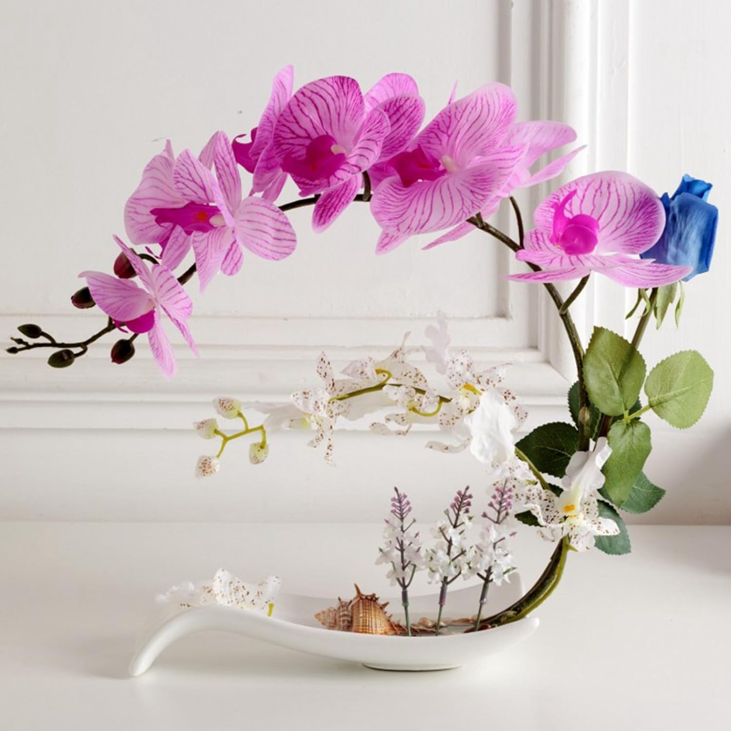 造花インテリア 胡蝶蘭 陶器鉢 造花グリーン 枯れない花 装飾花 卓上置き 観葉植物 リアル 本物そっくり 枯れないグリーン ミニ花器 北欧 アート ins 撮影 美術館 ホーム 庭園 キッチン オフ｜サステナライフ