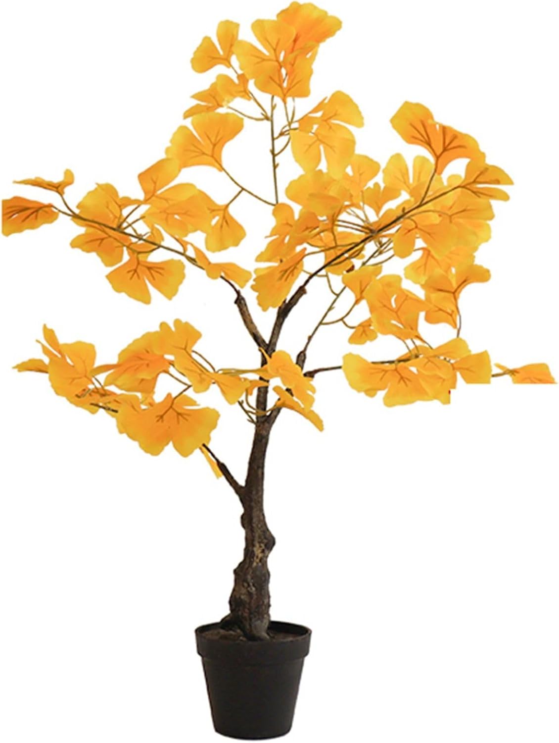 銀杏 フェイクグリーン 黄色 観葉樹 鉢植え リアル 人工観葉植物 インテリアグリーン 大型 本物そっくり 観葉植物 人工葉っぱ 人工植物装飾 お世話不要 枯れない 感謝 記念日 お見舞い ギフト|サステナライフ