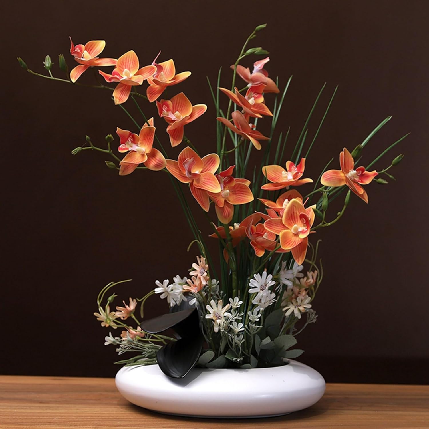造花 枯れない花 アートフラワー スルガラン 造花インテリア 陶器鉢 観葉植物 装飾花 リアル 本物そっくり 人工植物装飾 観葉植物 枯れない 北欧風 ins おしゃれ ブーケ 部屋 玄関 お見舞い｜サステナライフ