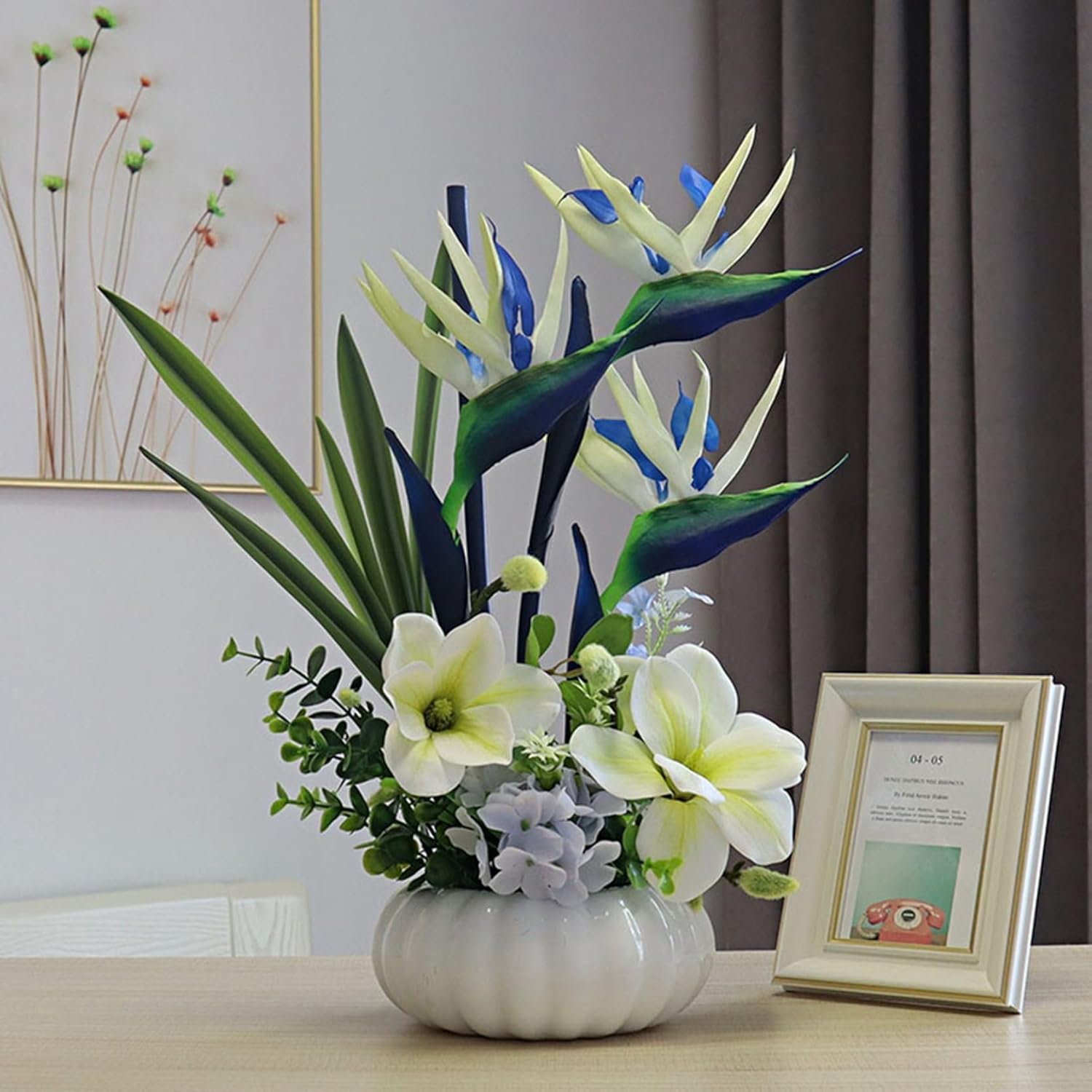 ゴクラクチョウ 造花 枯れない花 ハクモクレン 造花インテリア 観葉植物 装飾花 花束リアル 本物そっくり 観葉植物 人工造花 枯れない 北欧 アート ins パーティー オフィス 贈り物 ガーデン飾