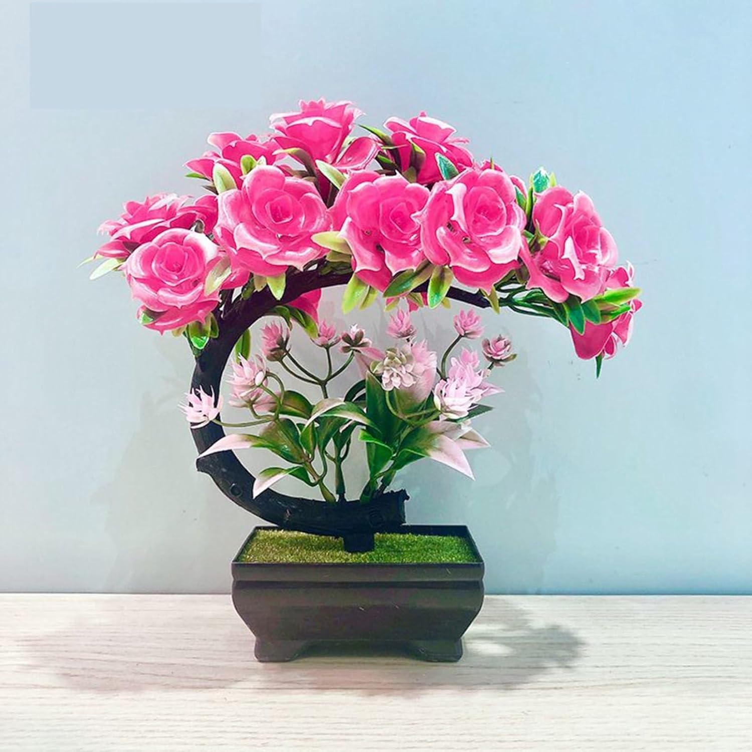 人工観葉植物 花 造花 鉢植え ミニ観葉樹 リアル 本物そっくり インテリアグリーン フェイクグリーン 枯れないグリーン 観葉植物 人工葉っぱ 人工植物装飾 母の日 敬老の日 結婚祝い クリスマス