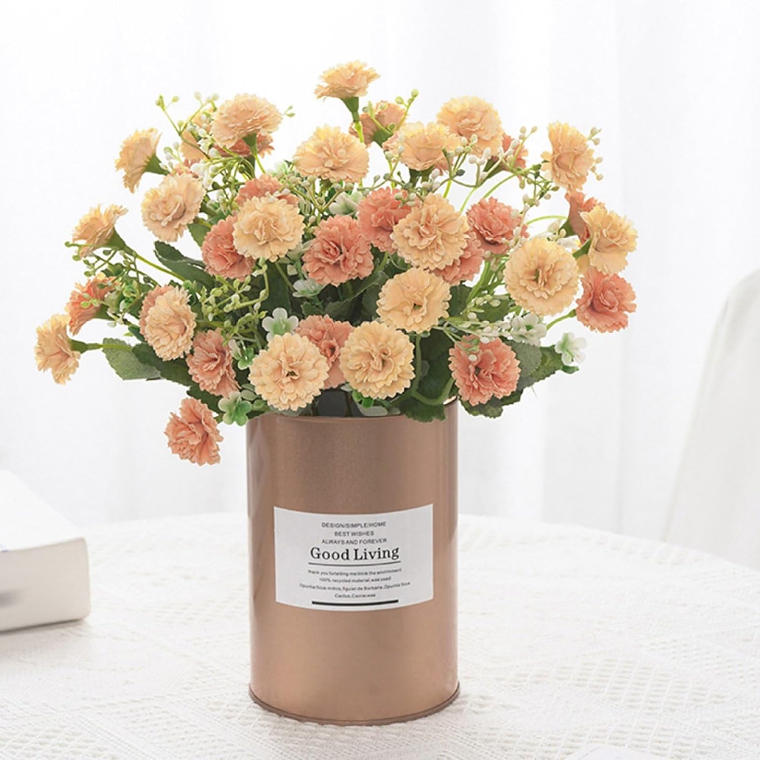造花インテリア 花束 バラ ヒナギク 雛菊 向日葵 ひまわり 枯れない花 装飾花 観葉植物 リアル 本物そっくり ミニ花器 お世話不要 北欧風 ins おしゃれ 贈り物 ガーデン 装飾 宴会 飾り用