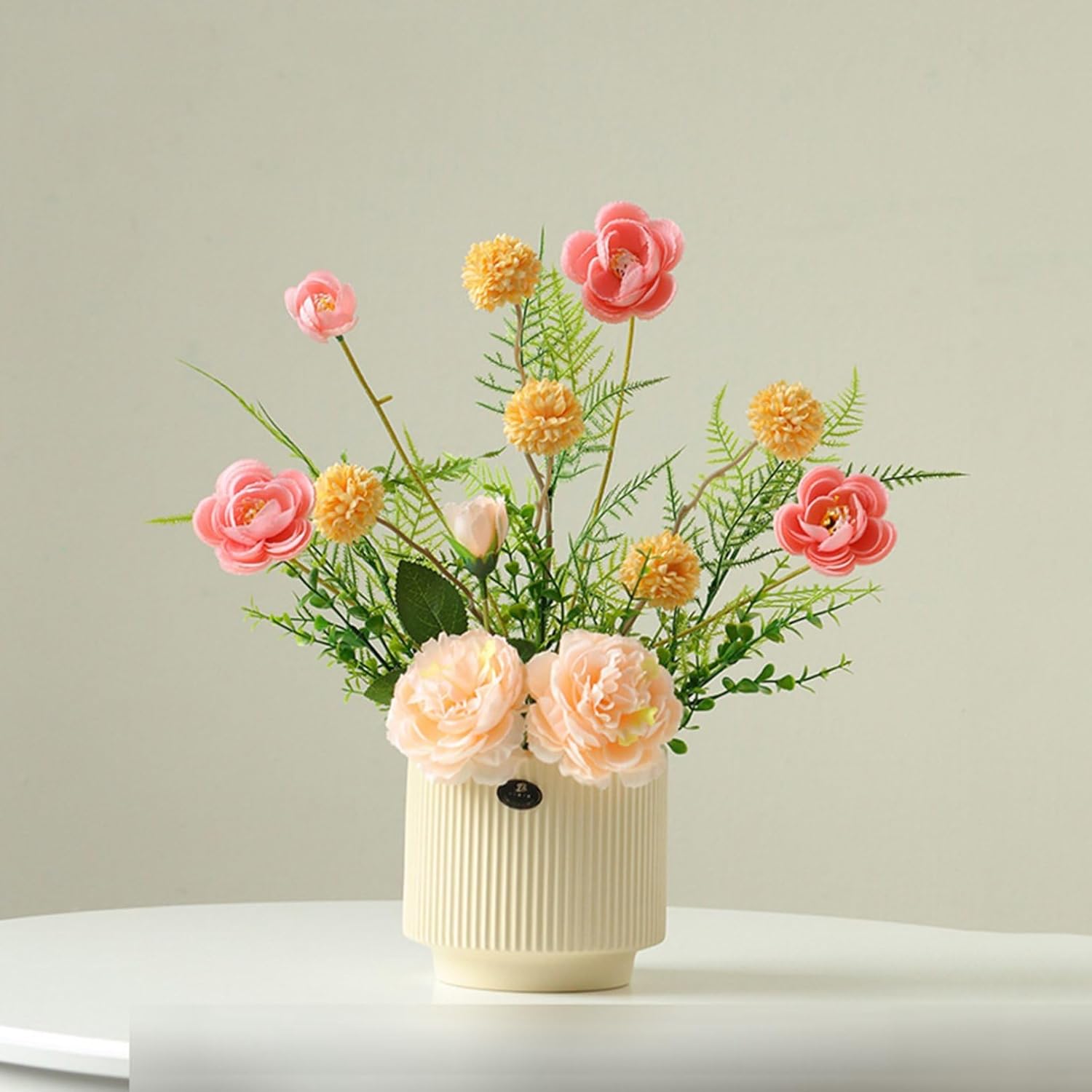 造花インテリア 牡丹 ぼたん 菊 キク 百日草 造花 枯れない花 観葉植物 装飾花 花束 リアル 本物そっくり 花瓶付き 簡単世話いらず おしゃれ モダン 北欧 贈り物 ガーデン 装飾 宴会 飾り用｜サステナライフ