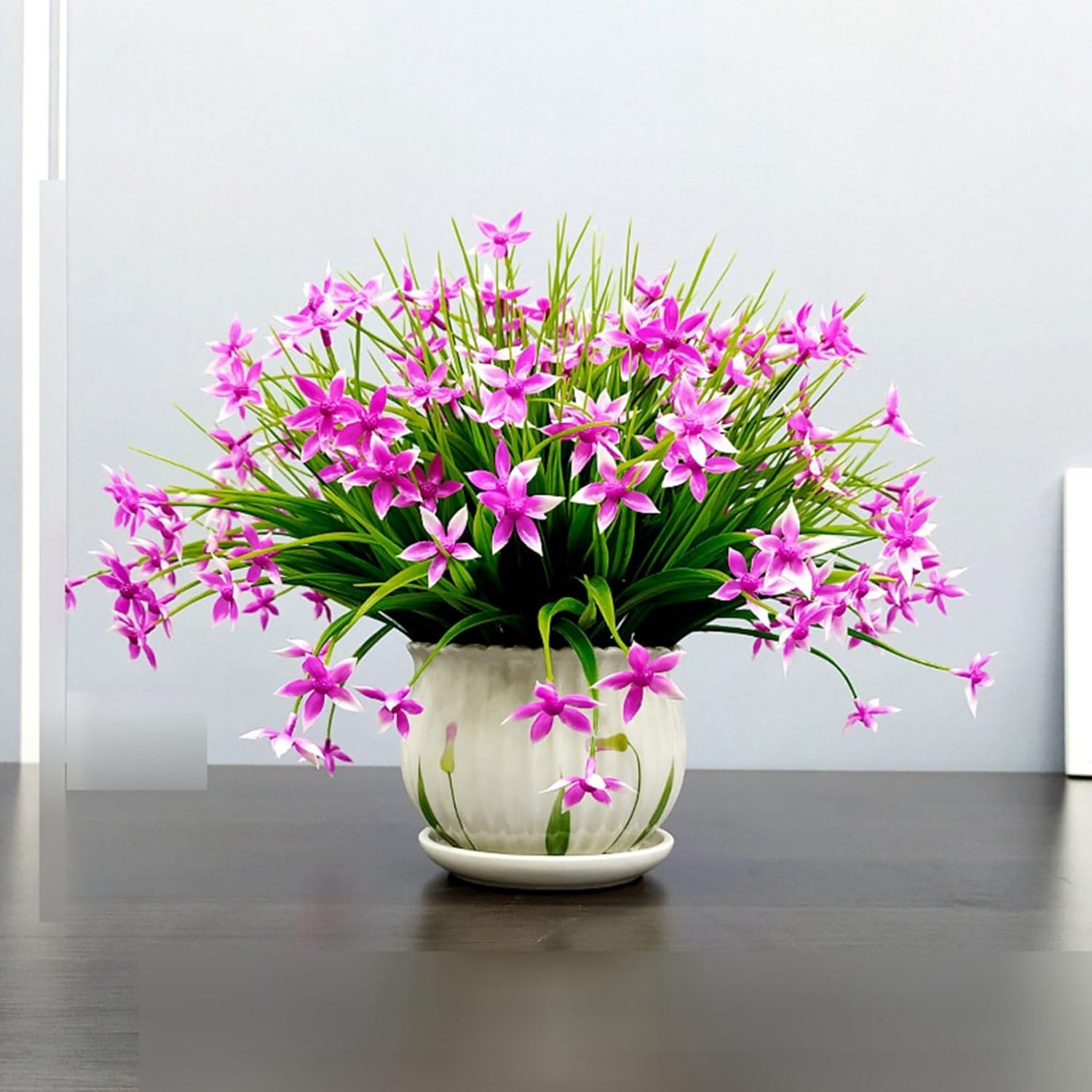 造花 枯れない花 カスミソウ 造花インテリア 観葉植物 装飾花 花束リアル 本物そっくり 花瓶付き 人工植物装飾 観葉植物 簡単世話いらず おしゃれ モダン 北欧 装飾置物 贈り物 写真撮影｜サステナライフ