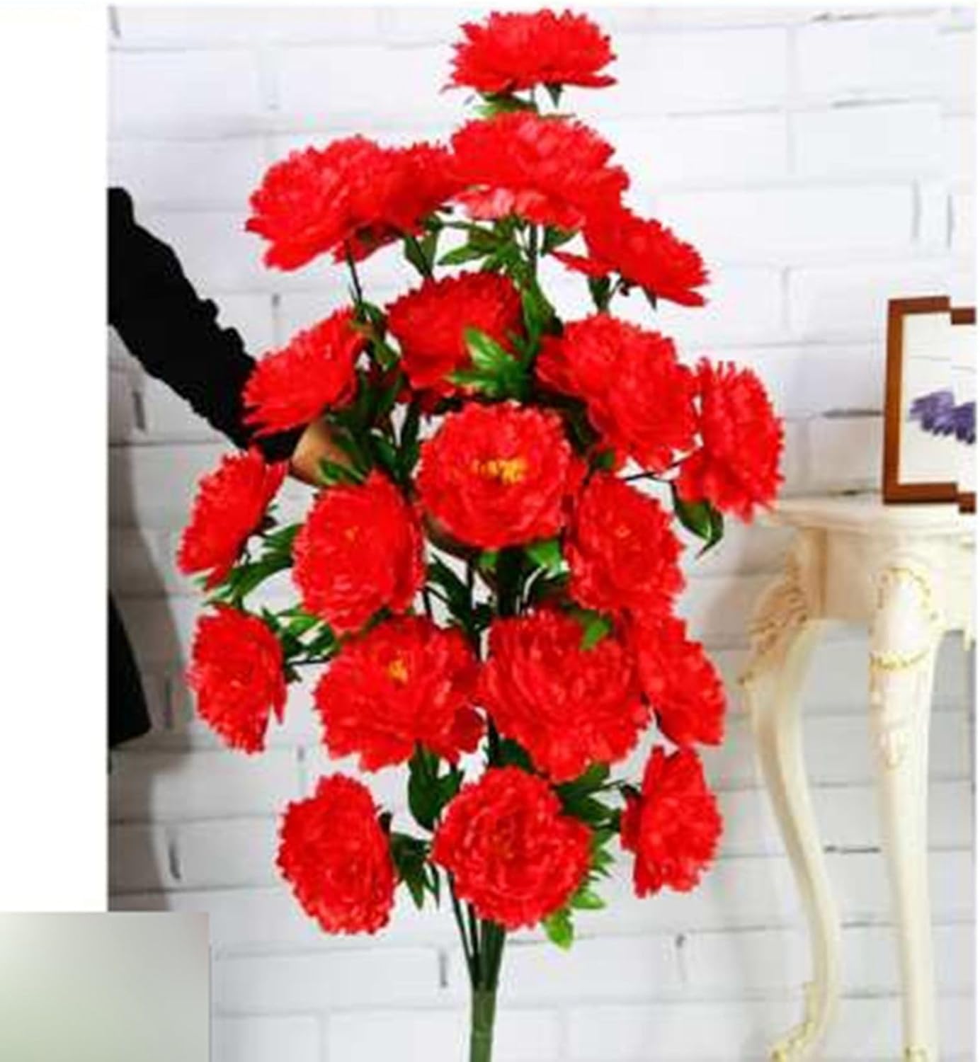 人工観葉植物 バラ 牡丹 ぼたん フェイク花 造花インテリア リアル 本物そっくり インテリアグリーン 鉢植え フェイクグリーン 大型 枯れない 観葉植物 人工葉っぱ ガーデン 装飾 宴会 飾り用|サステナライフ