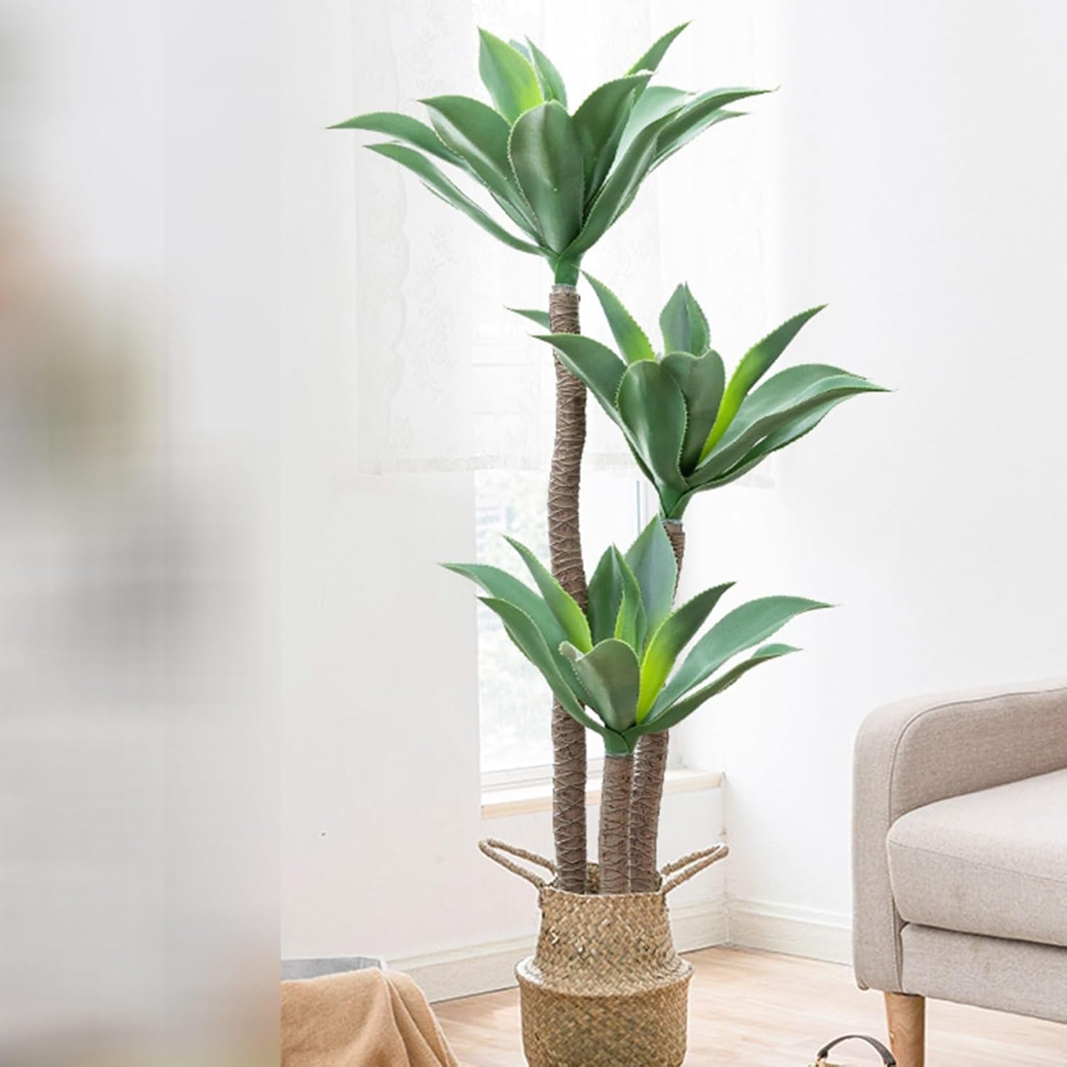 人工リュウゼツラン リアル 人工観葉植物 インテリアグリーン 人工葉っぱ 大型緑葉 本物そっくり 観葉植物 観葉樹 水やり不要 害虫駆除不要 インテリア飾り インテリア ウェディング飾り
