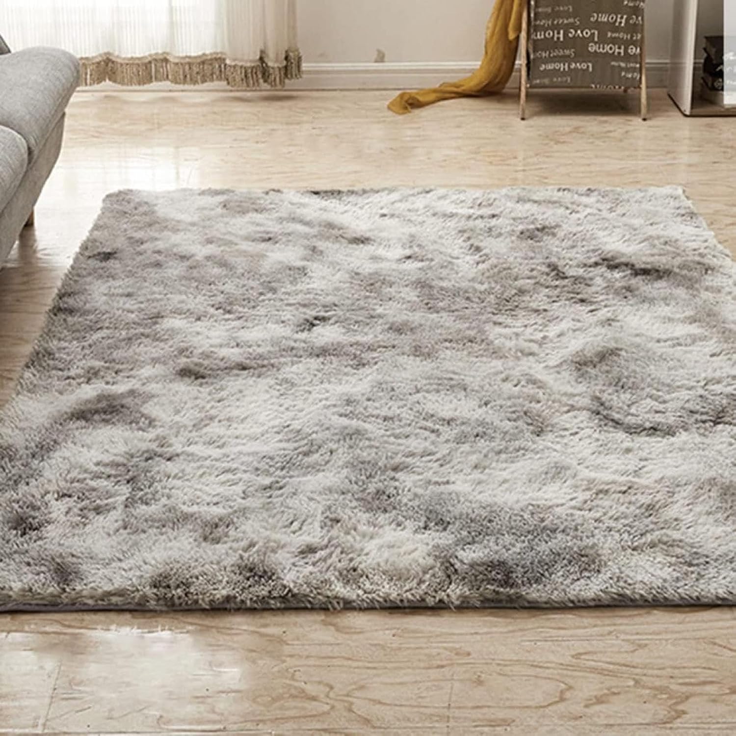 チェアマット 手洗いＯＫ 洗える ウォッシャブル 消臭 ペット対応 ホットカーペット対応 80*160cm 床暖房対応 滑り止め付き シャギー マイクロファイバー ふわふわラグ 長方形 厚い シャギー