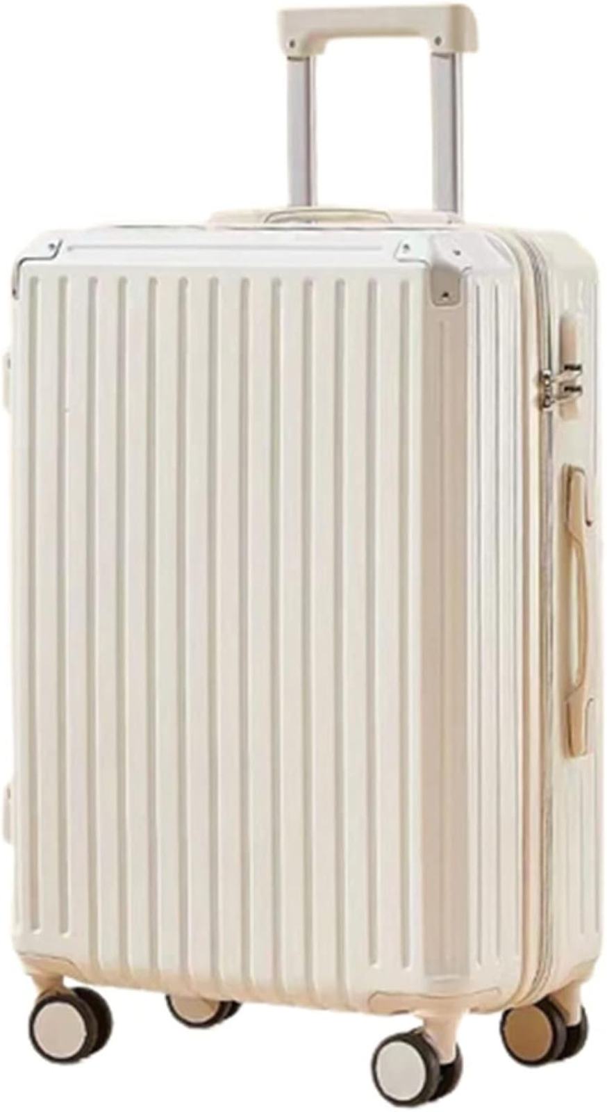 スーツケース キャリーケース 機内持ち込み 35L キャリーバッグ USB充電口 ファスナー式 超軽量 小型 耐衝撃 静音 ダブルキャスター 360度回転 旅行 出張 ビジネス ホワイト 大容量 耐衝