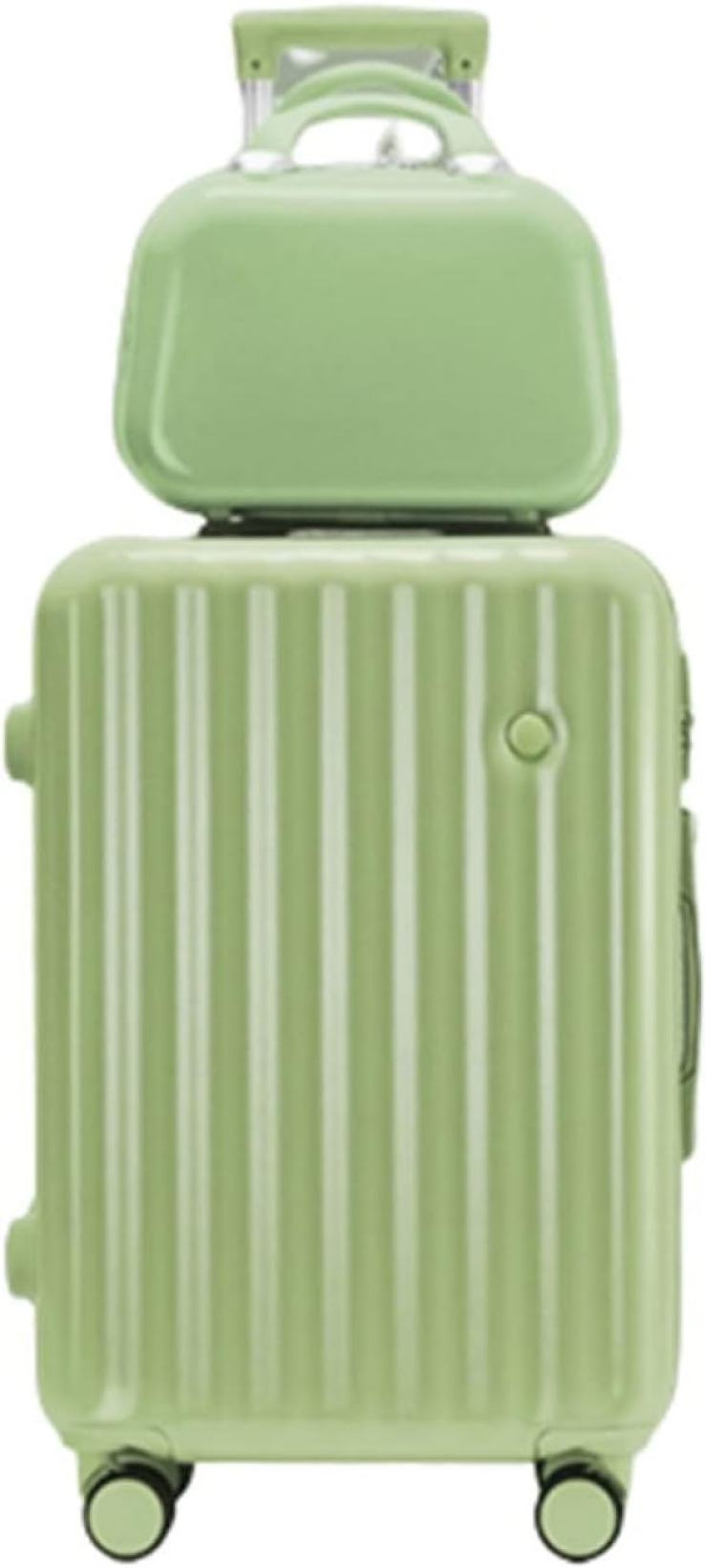 スーツケース キャリーケース 60L キャリーバッグ ファスナー式 超軽量 大型 耐衝撃 静音 ダブルキャスター 360度回転 旅行 ビジネス 出張 Lサイズ（6-8泊） ハンドバッグ付き グリーン