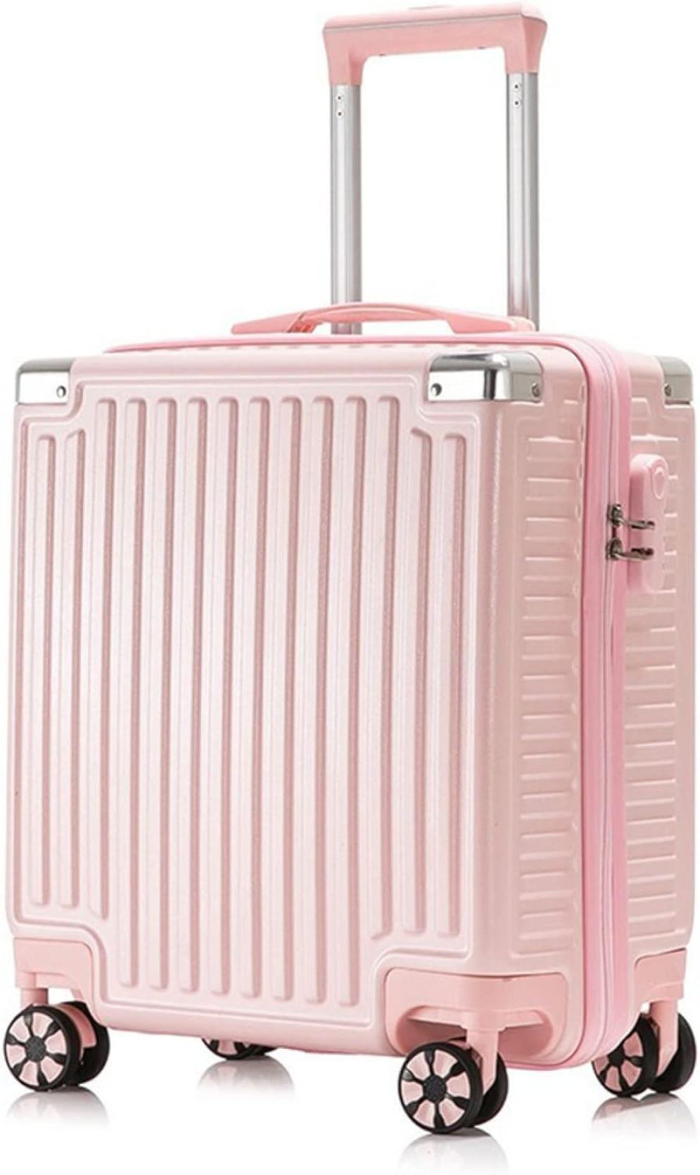 スーツケース キャリーケース 機内持ち込み 30L キャリーバッグ ファスナー式 超軽量 小型 耐衝撃 静音 ダブルキャスター 360度回転 旅行 ビジネス SSサイズ(1-2泊) 出張 ピンク 大容|サステナライフ