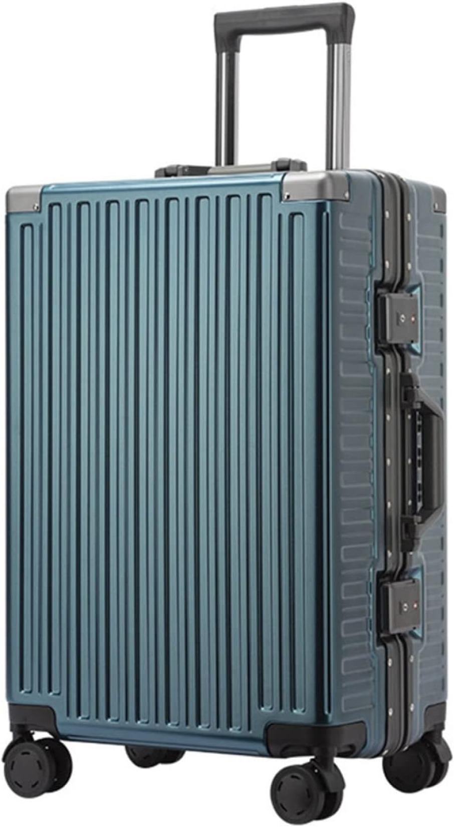 スーツケース キャリーケース 60L キャリーバッグ TSAロック搭載 アルミフレーム 超軽量 大型 耐衝撃 静音 ダブルキャスター 360度回転 旅行 ビジネス ブルー 出張 大容量 耐衝撃 隠し｜サステナライフ