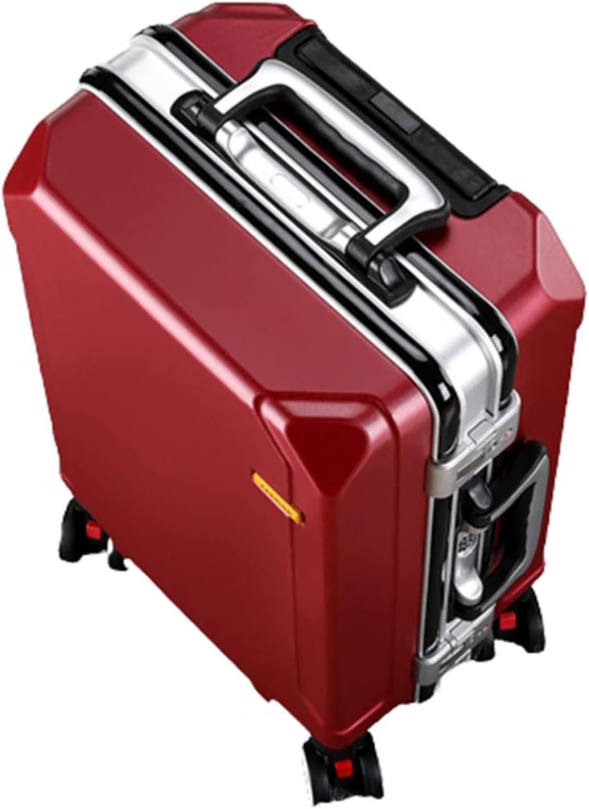 スーツケース 45L キャリーバッグ USB充電口 アルミフレーム 超軽量 大型 耐衝撃 静音 ダブルキャスター 360度回転 旅行 ビジネス 出張 レッド キャリーケース キャリーバッグ 超軽量 耐