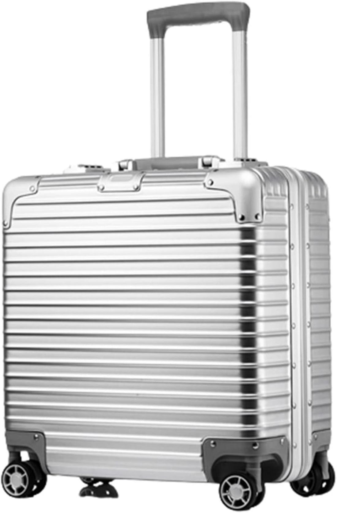 スーツケース 機内持ち込み 30L キャリーバッグ TSAロック搭載 アルミフレーム 超軽量 小型 耐衝撃 静音 ダブルキャスター 360度回転 旅行 シルバー ビジネス 出張 キャリーケース キャリ