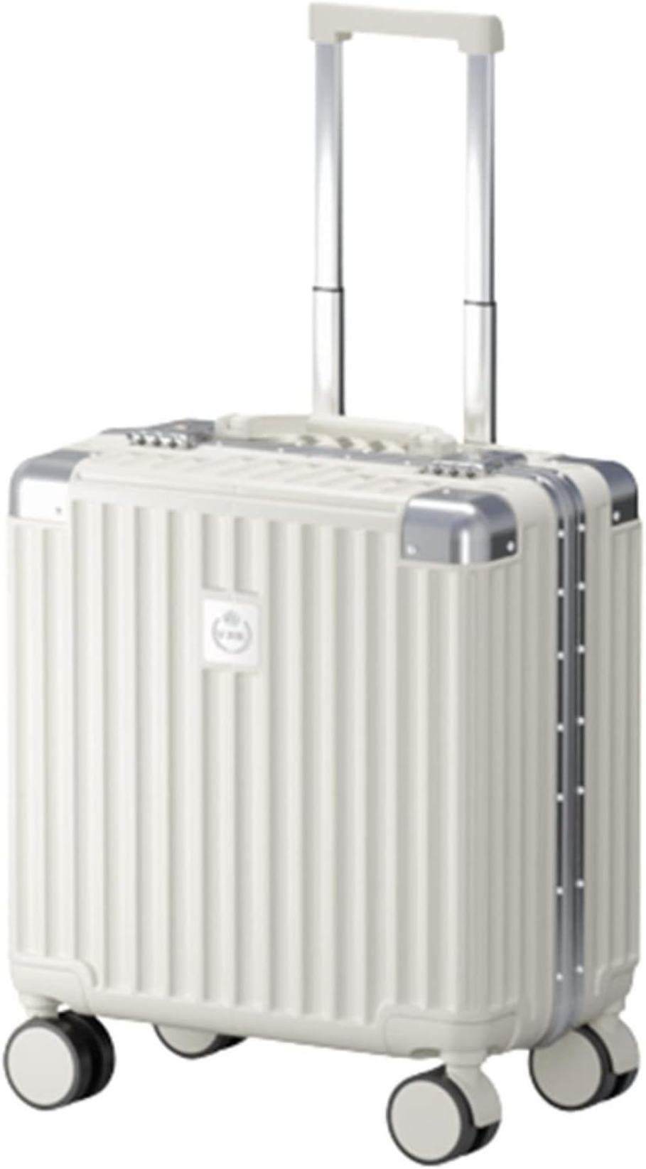 スーツケース 機内持ち込み 28L キャリーバッグ TSAロック搭載 アルミフレーム 超軽量 小型 耐衝撃 静音 ダブルキャスター 360度回転 旅行 ホワイト ビジネス 出張 キャリーケース キャリ