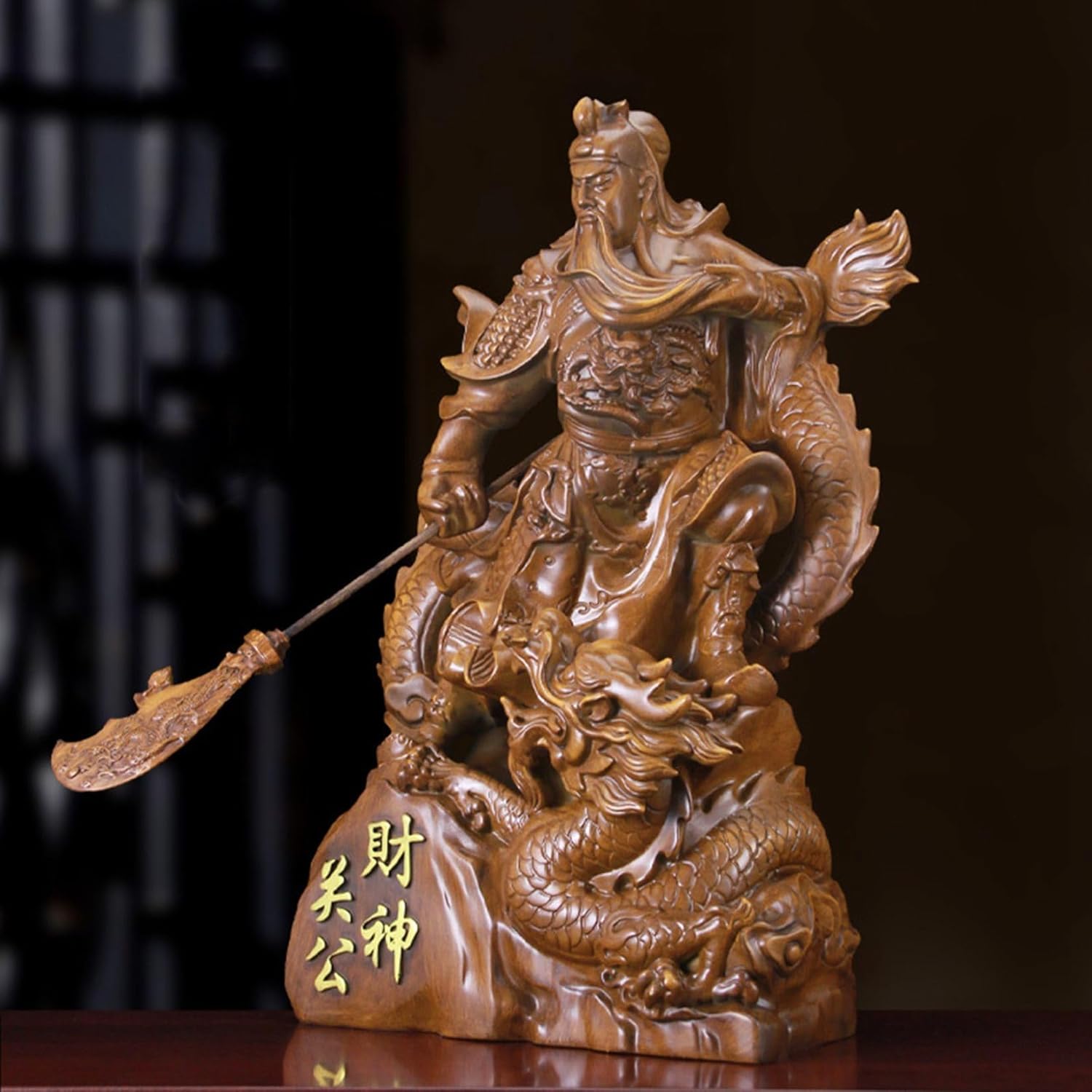 置物 開運 仏像  高級天然木彫り 関羽  関雲長 工芸品 極細工 美術品 風水 置物 開運 仏像 高級天然木彫り 関羽 関雲長 工芸品 極細工 美術品 風水