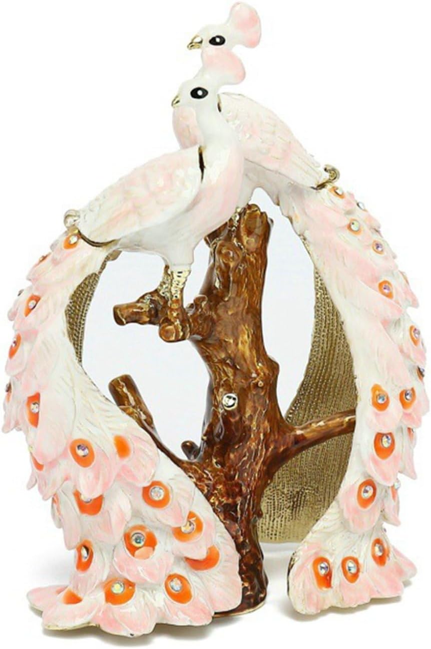 楽天市場】置物 孔雀 クジャク レトロ 民族 ジュエリーボックス