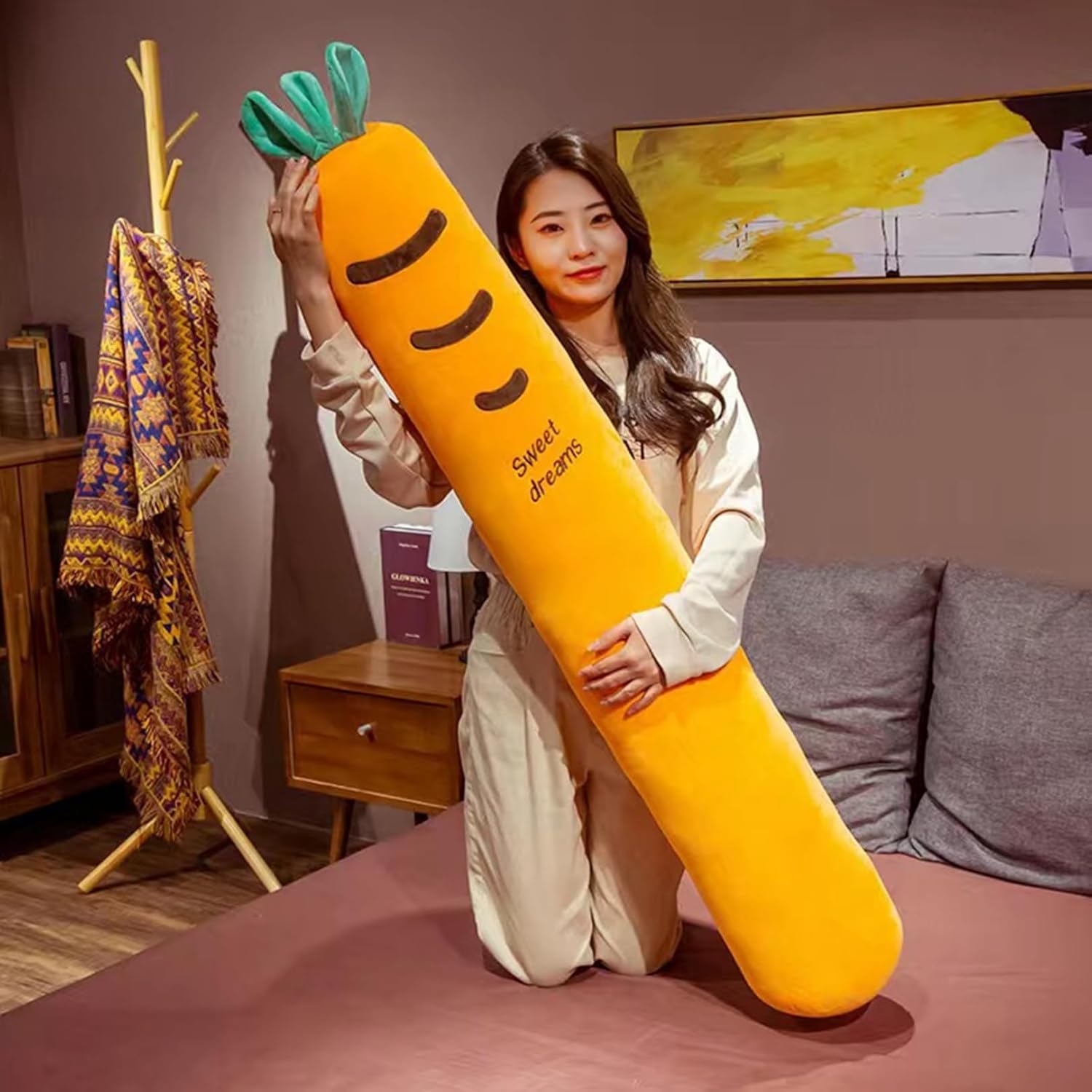 円筒クッション フルーツ 横向き寝 抱き枕 マタニティ枕 ロングまくら かわいい ボルスター 高反発 可愛い ストレス解消 腰当て 頚椎サポート 妊婦 男女兼用 寝具 快眠 カバー洗え 部屋飾り ソフ
