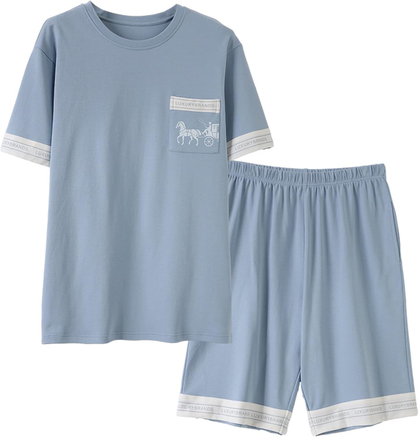ルームウェア 綿100 夏 Tシャツ 半袖 パジャマ メンズ レディース ペアパジャマ 敏感肌 部屋着 ショーツ 長袖 ルームウェアセット 上下セット 快適 吸汗 通気 ゆったり 便利服 肌に優しい