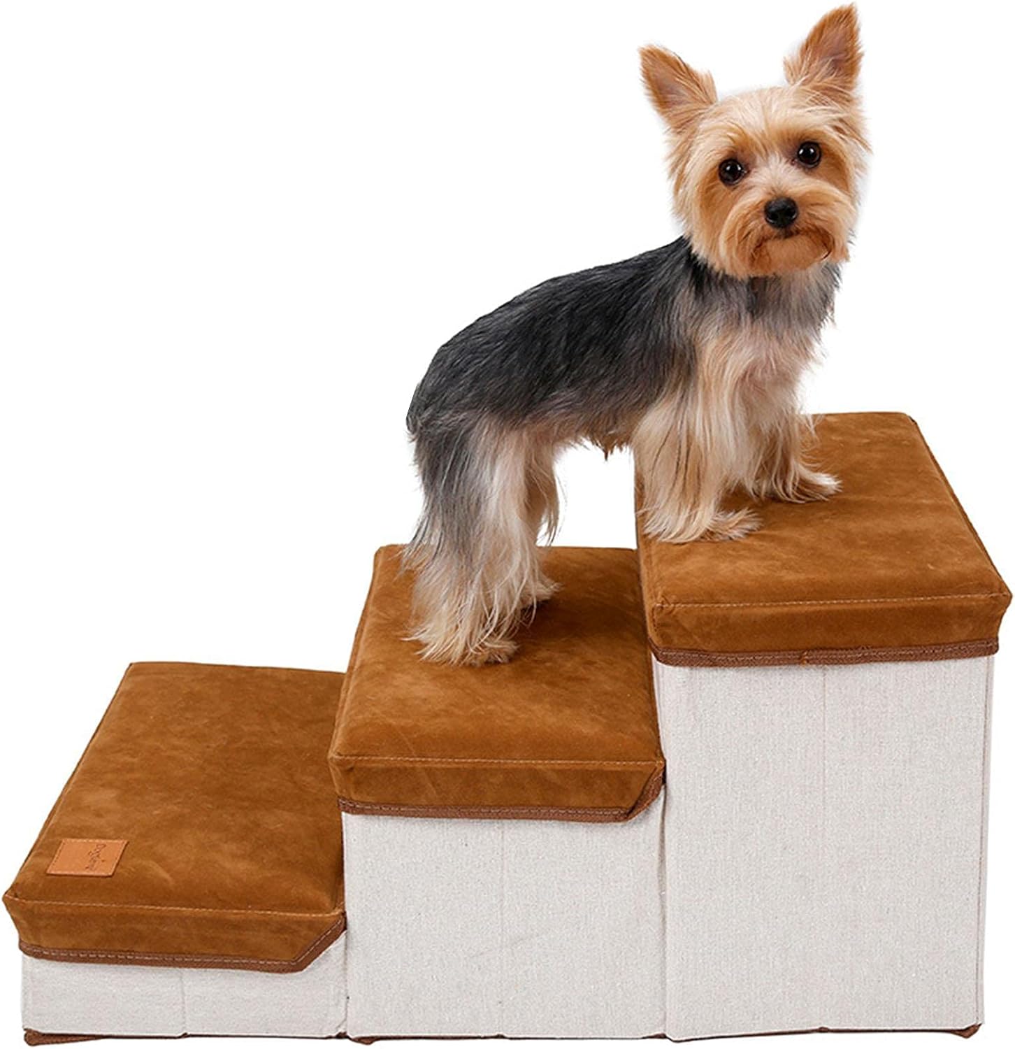 ドッグステップ 3段 犬 ペット用階段 踏み台 収納型ペットステップ 耐荷重20kg ペットステップ 踏み台小型犬 ヘルニア 高齢犬 シニア犬 収納ボックス 組立ペットステップ 怪我防止 滑り止め 洗