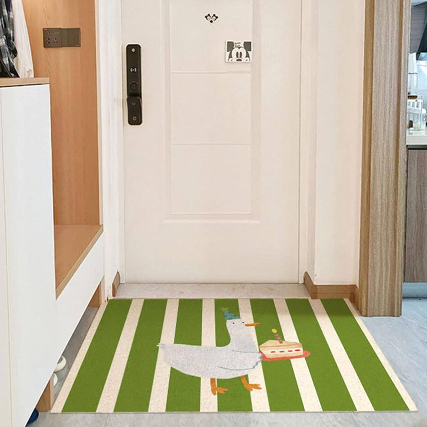 玄関マット ドアマット 泥除け 屋内用 屋外 廊下 丸洗いOK 滑り止め 耐久性 ? 90*120cm PVC 縞柄 動物柄 可愛い カットできる 耐磨耗性 店舗用 玄関マット 長方形 廊下敷き 足ふ