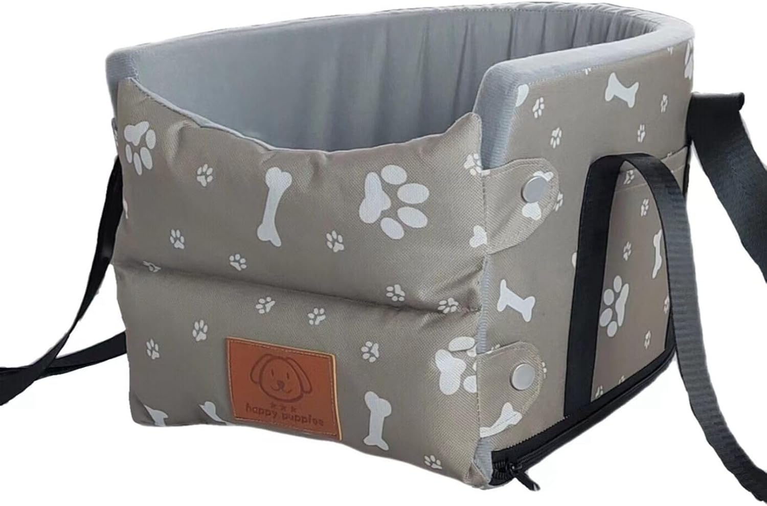 犬 車 ドライブボックス キャリーバッグ ペット用 ドライブシート ネコ 犬 猫助手席用 固定シートベルト 中小型犬 猫用 水洗い車用ペットシート 滑り止め 簡単取り付け 汚れキズ防止 車載用 肉球柄