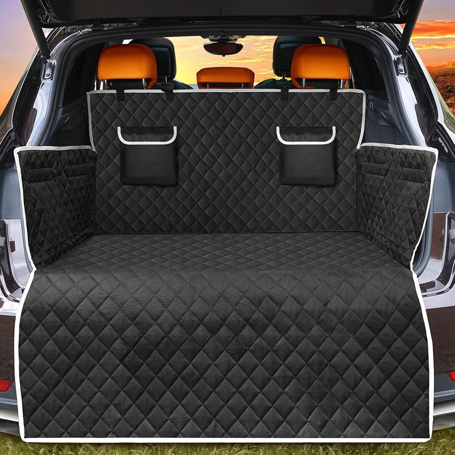 車用 ペットシート 全車種汎用品 SUV 後部座席 犬用 猫用 ペットマット 滑り止め 耐摩耗 固定シート 折り畳み 防汚 車用安全シート カーシートカバー カー用品 ペット用品 四季通用 お出かけ