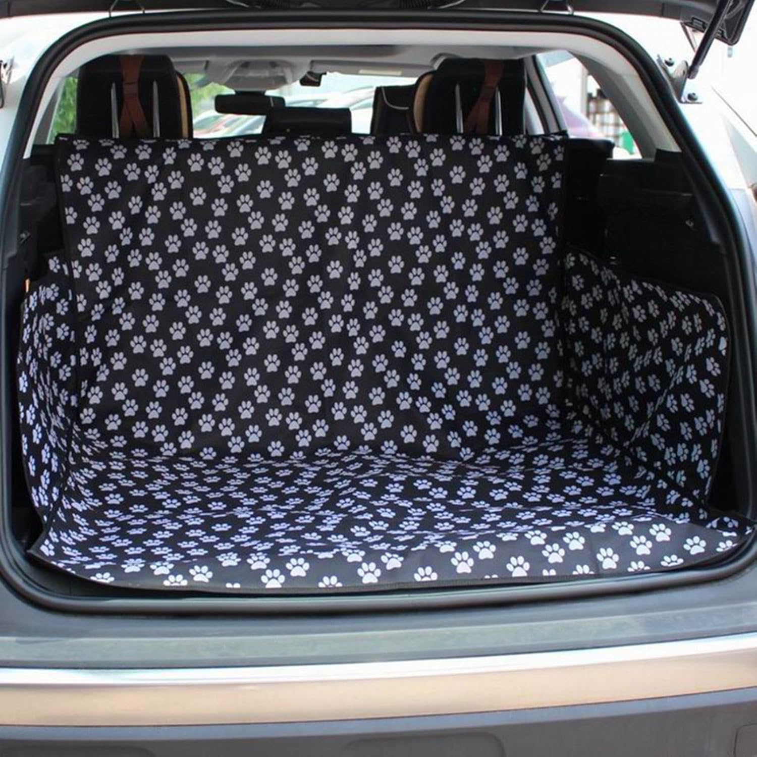 ペット用 カーシート ドッグ用シート SUV トランク 後部座席用 全車種汎用品 中型犬 大型犬 犬用ブースターシート ペットシートカバー 飛び出し防止 酔い防止 犬セーフ リード付き ペットマット