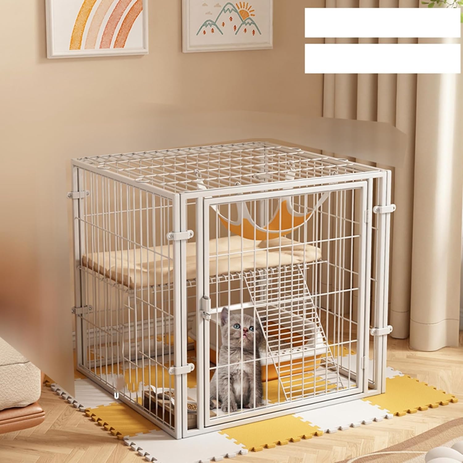 犬 ケージ サークル 大型犬用 室内 ペットフェンス ペットサーク サークル フェンス 屋外 パネル8枚 ドア付き 複数連結可能 工具不要 60*60*60cm1ドア-白+A onesize